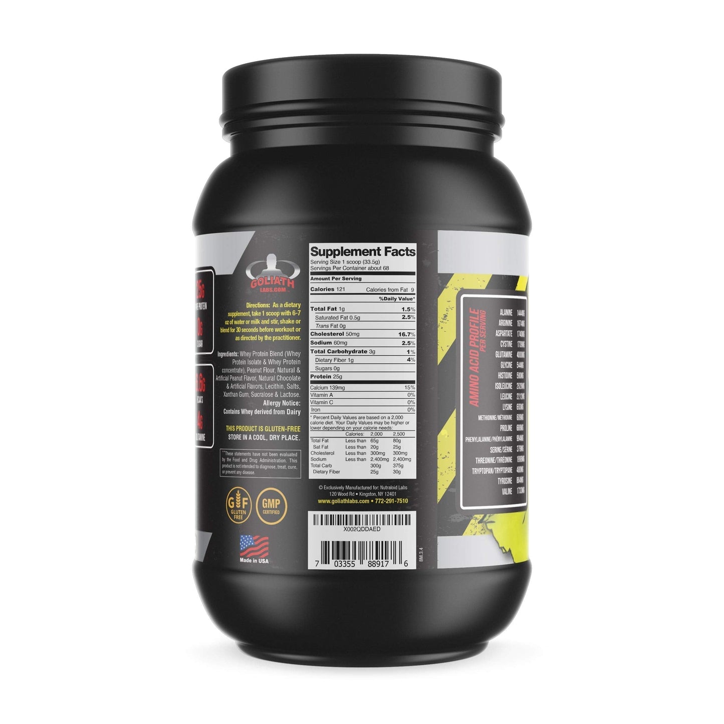 COLOSSAL LABS Whey Protein Powder [15 lbs/Pack of 1]– Peanut Butter-Chocolate Protein COLOSSAL LABSUS supplements
