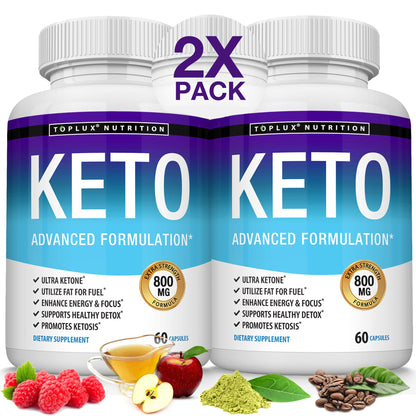 Toplux Keto Pills Ketosis Diet - Natural Ketosis Using Ketone & Ketogenic Diet, Support TopluxUS supplements