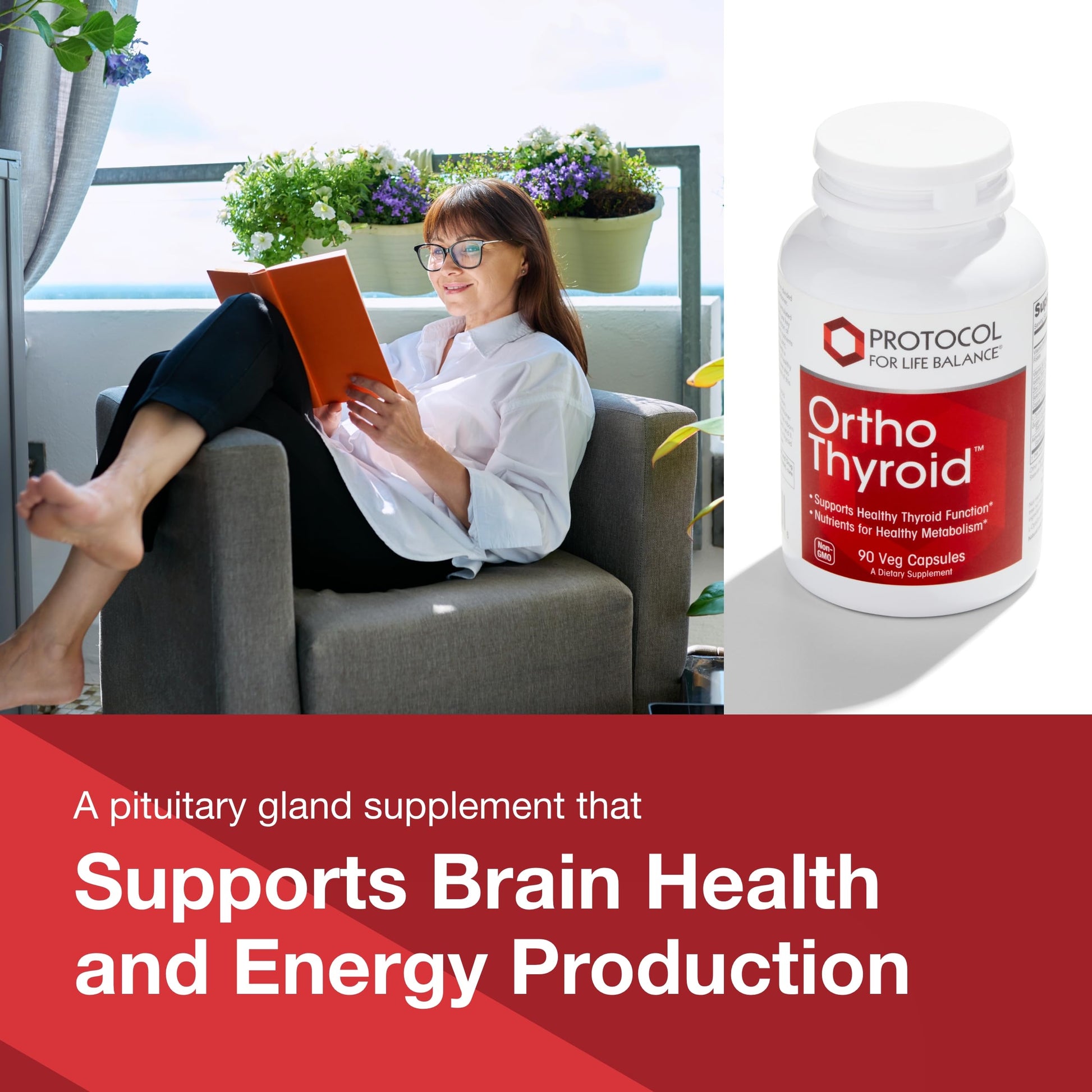 PROTOCOL FOR LIFE BALANCE Ortho Thyroid - Supports Healthy Thyroid Function* - with Ashwagandha, Zinc & Selenium - Non-GMO & Kosher - 90 Veg Capsules PROTOCOL FOR LIFE BALANCEAu supplements