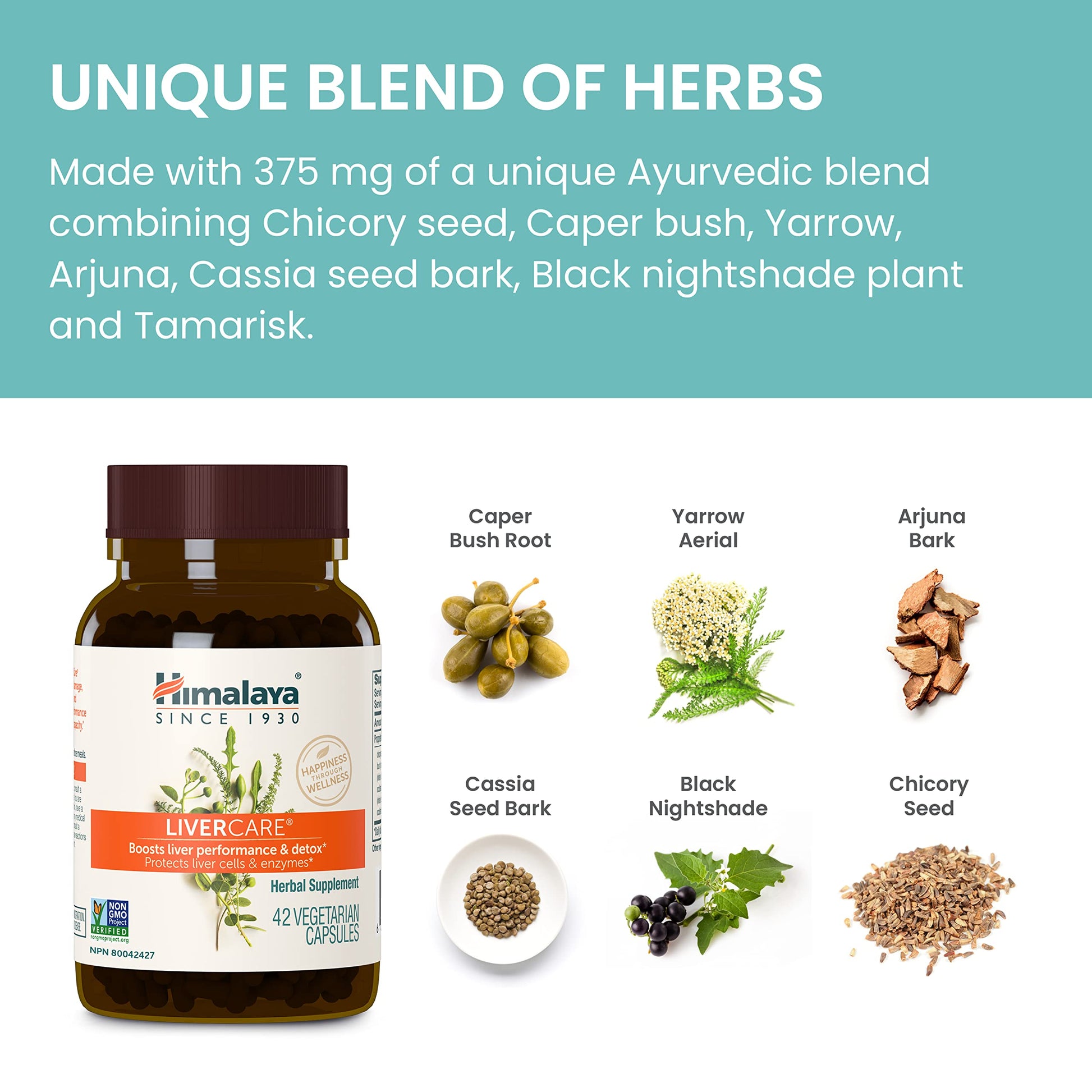 Himalaya LiverCare for Total Liver Support, Cleanse and Detox, Protects Cells & Enzymes HimalayaAu supplements