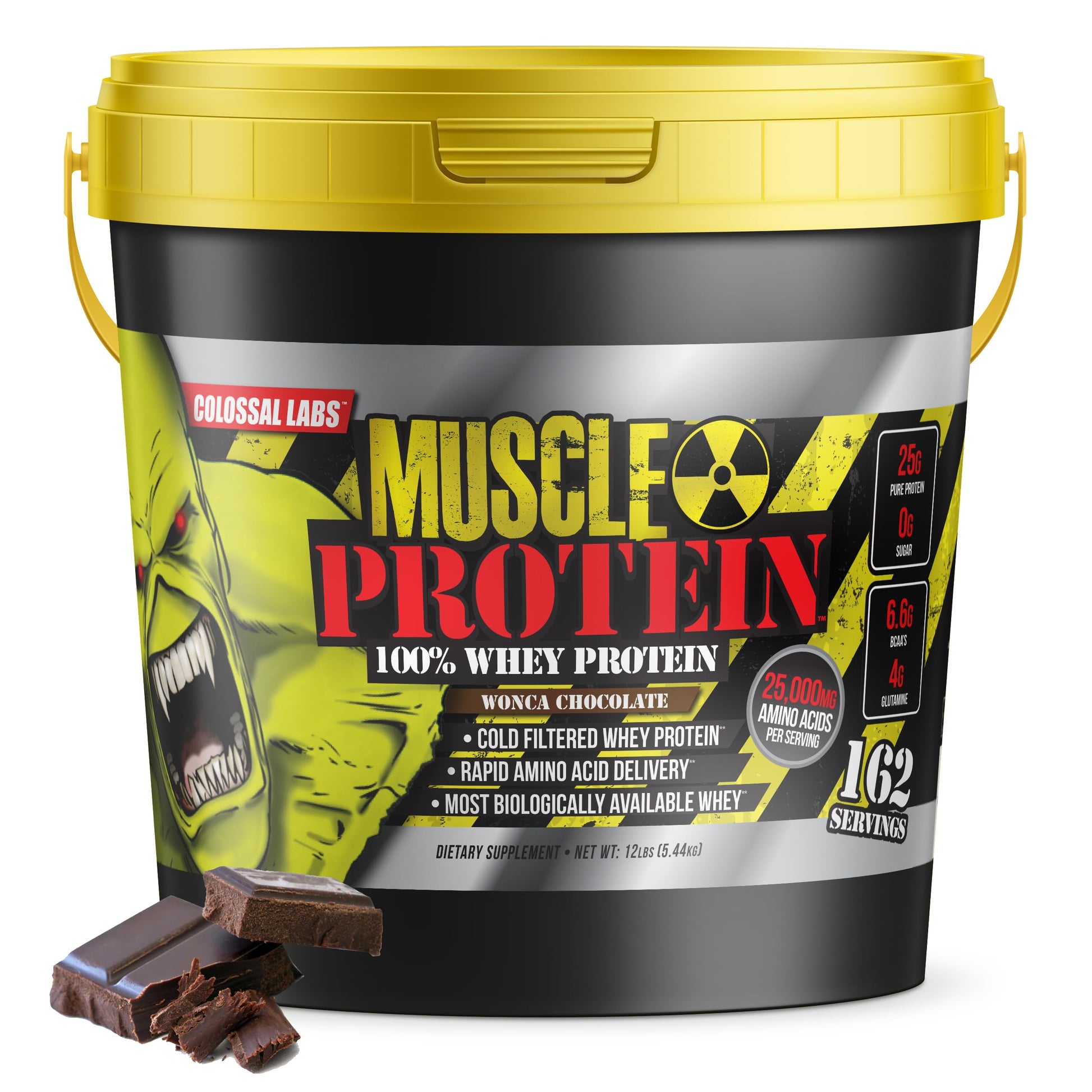 COLOSSAL LABS Muscle Protein Whey Powder [12 lbs/Pack of 1]–Chocolate Protein COLOSSAL LABSUS supplements