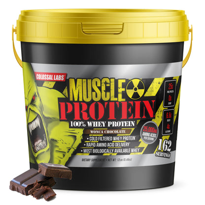 COLOSSAL LABS Muscle Protein Whey Powder [12 lbs/Pack of 1]–Chocolate Protein COLOSSAL LABSUS supplements