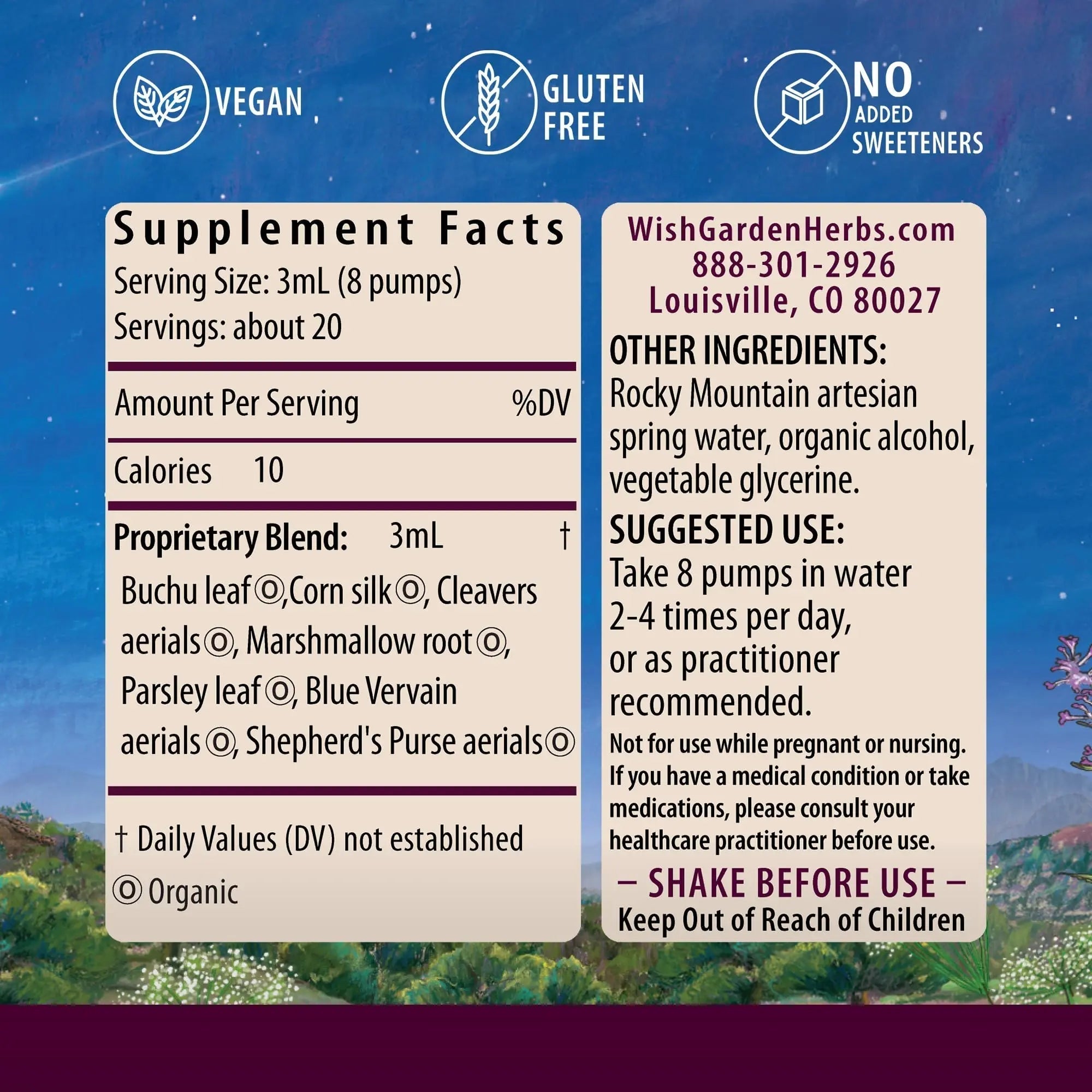 WishGarden Herbs Kidney Strength - Plant-Based Kidney Support Supplement with Buchu Leaf & Cornsilk Supports Kidney Health, Kidney Cleanse, Detox, Promotes Healthy Urinary Tract Health Function, 2oz WishGardenAu supplements