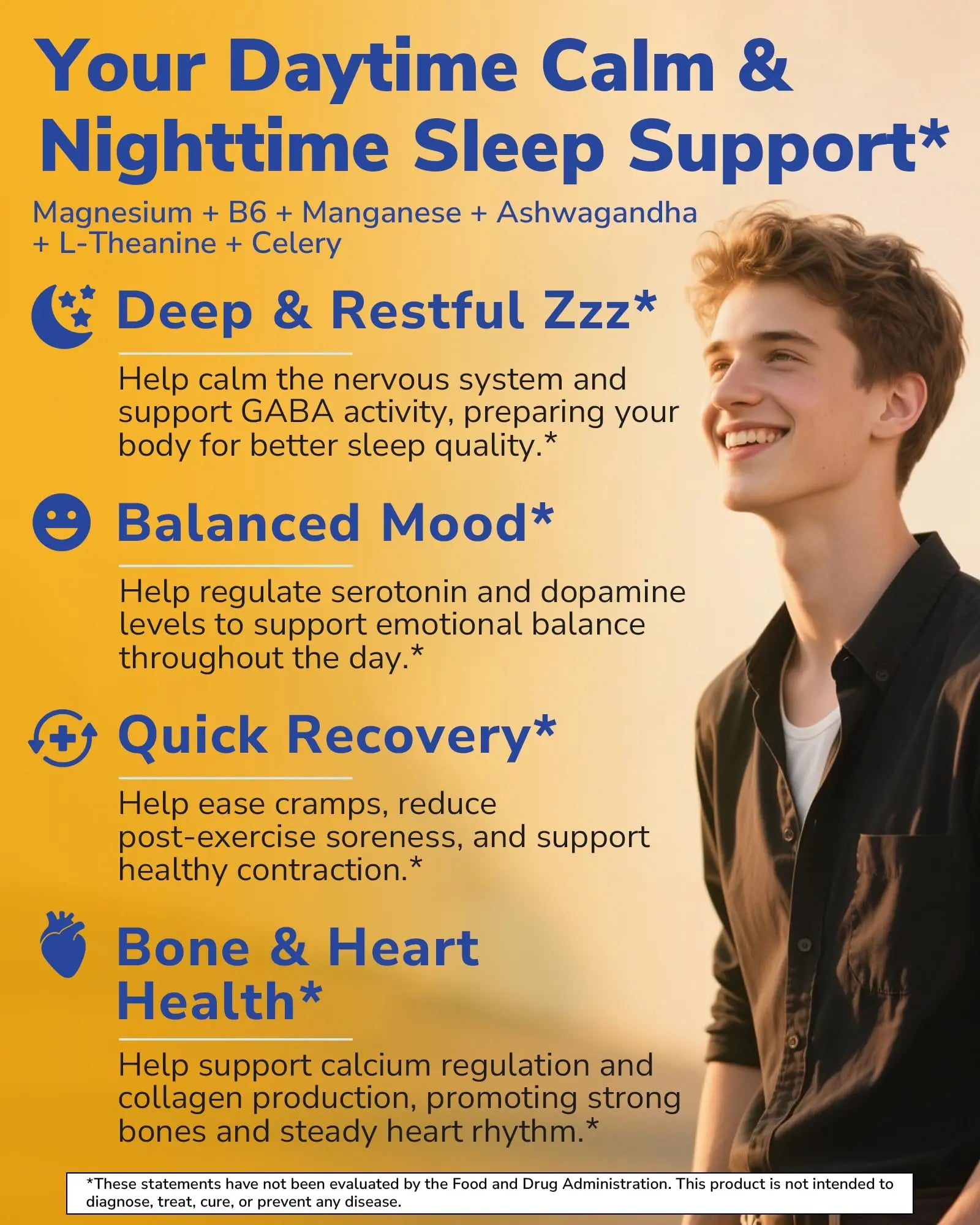 Vitalibre Magnesium Complex Supplement 500mg + Ashwagandha, L-Theanine, Vitamin B6 & Celery, High Absorption Magnesium Glycinate, Citrate, Malate, Sleep & Bone Support, 120 Vegan Capsules Vitalibrenz supplements