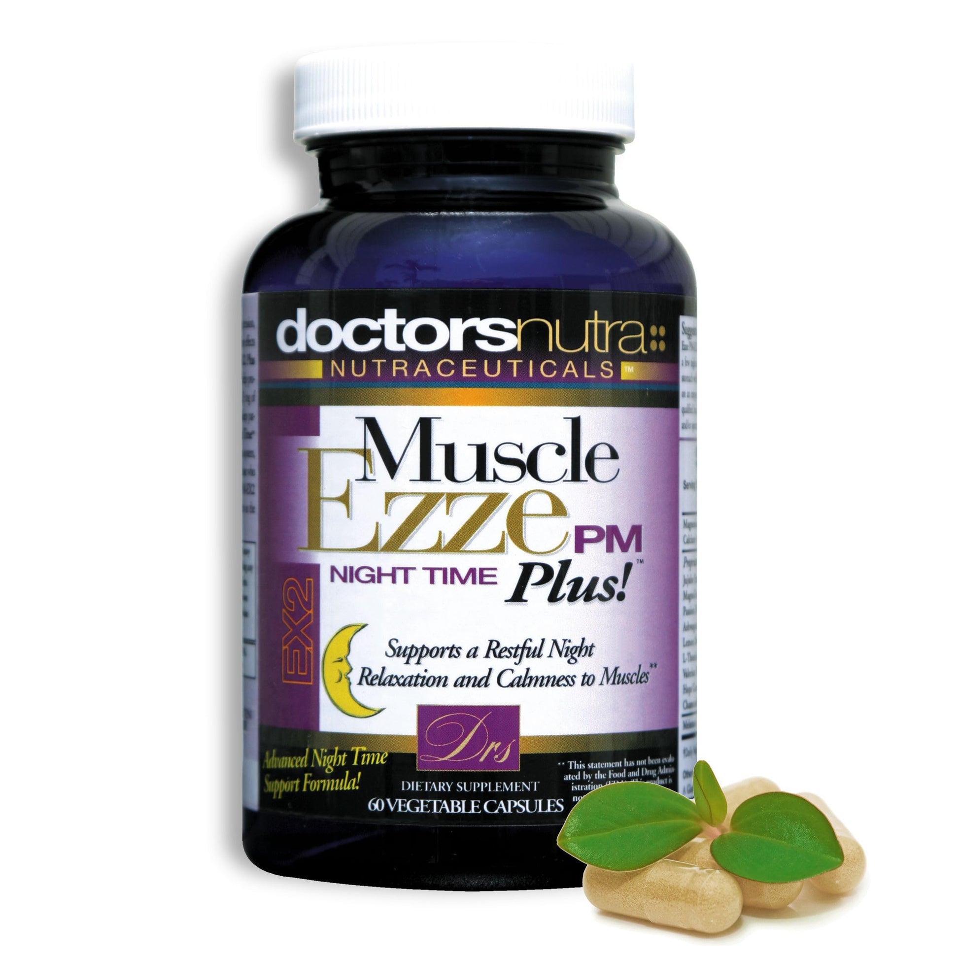Muscle Ezze PM Plus Night Time Capsules by Doctors Nutra - Nighttime Use - Gluten-Free - 60 Capsules Doctors Nutra NutraceuticalsAu supplements