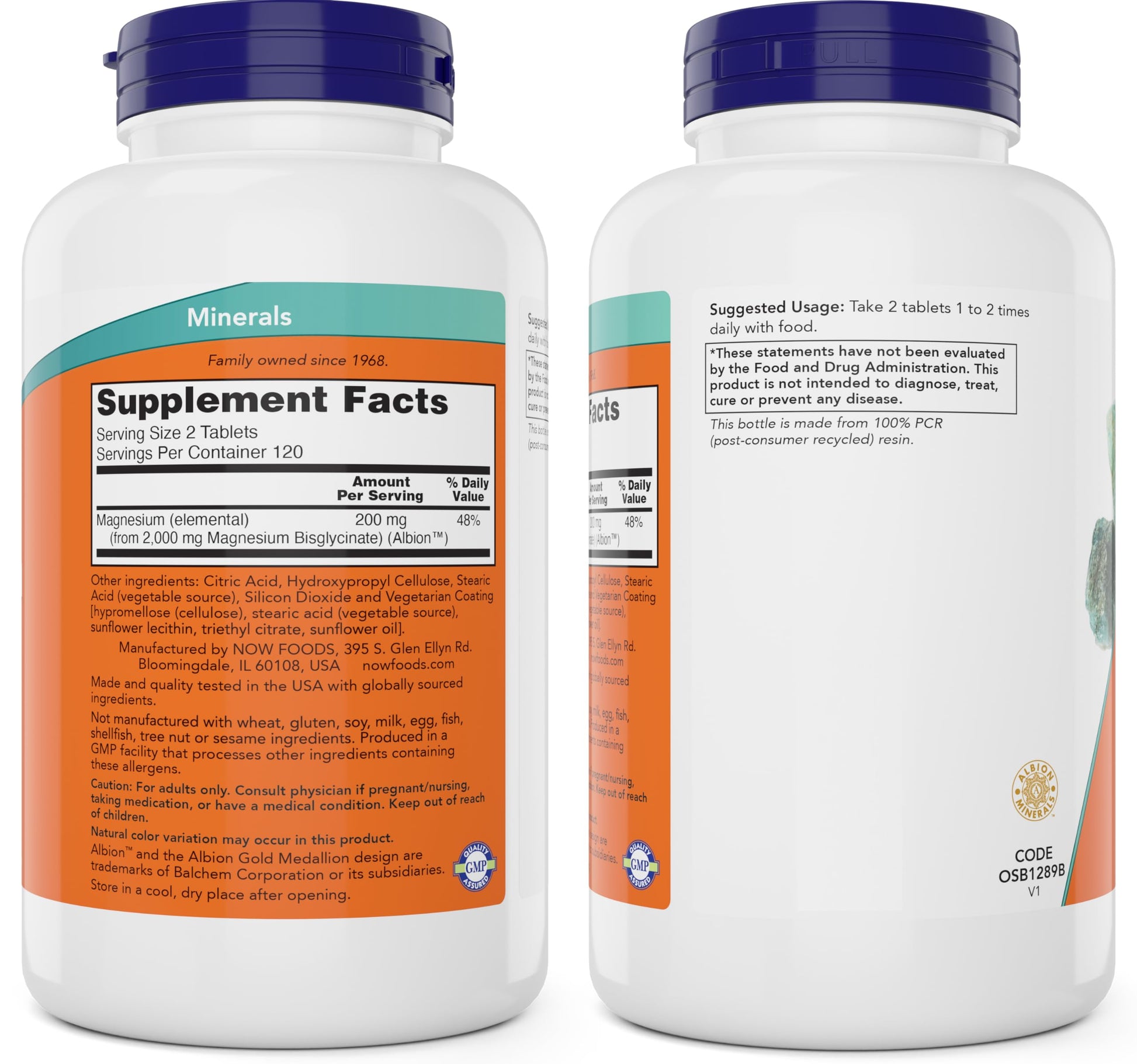 Now Foods Magnesium Glycinate, 240 Tablets - Supports Healthy Muscle and Nerve Functions - Non-GMO NOW FoodsAu supplements