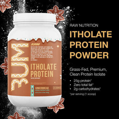 RAW Whey Isolate Protein Powder, Gingerbread (CBUM Itholate Protein) - 100% Grass RAWUS supplements