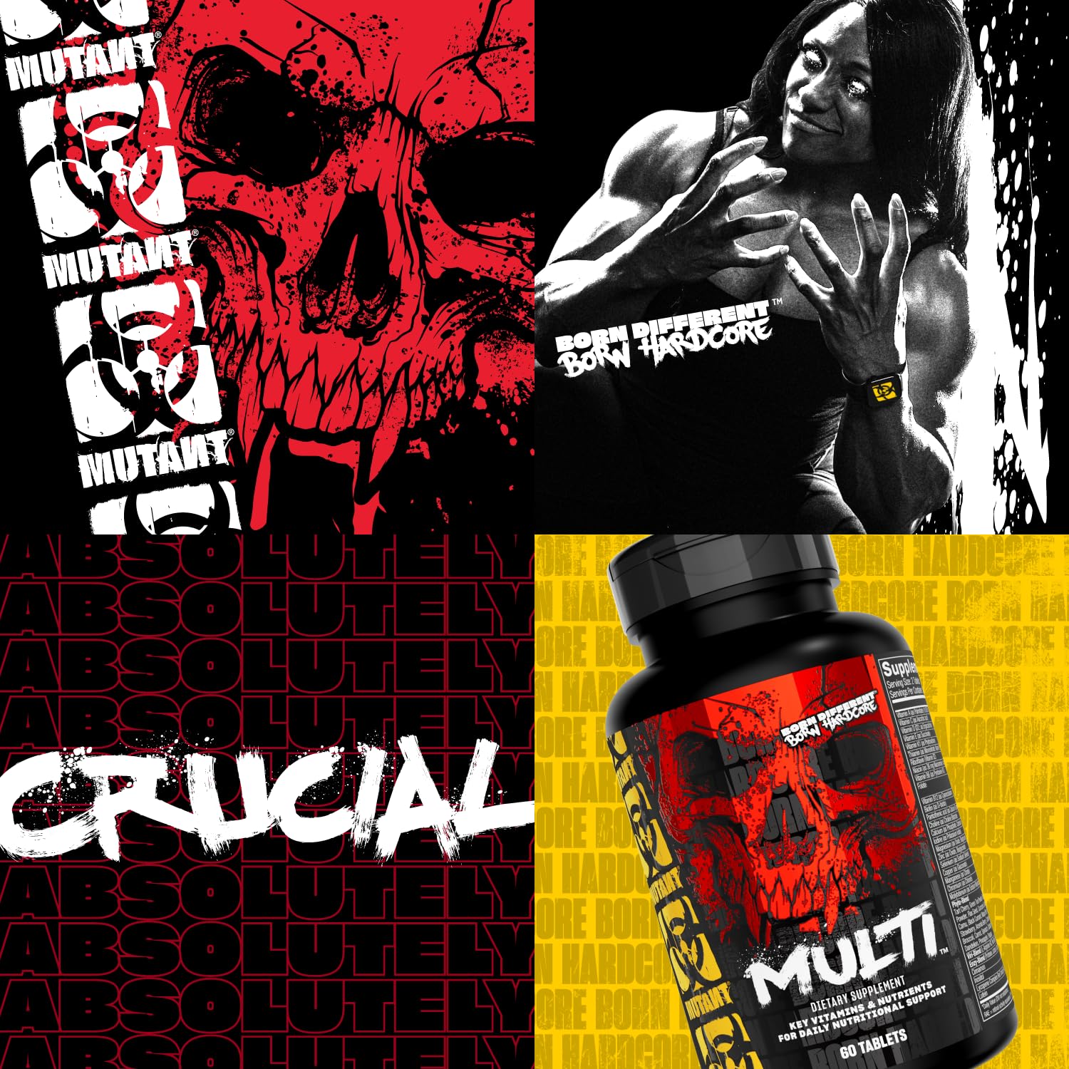 Mutant Multi - High Potency Vitamins with 75+ Ingredients Specifically Formulated for Heavy Lifting, 60 Tablets MutantAu supplements