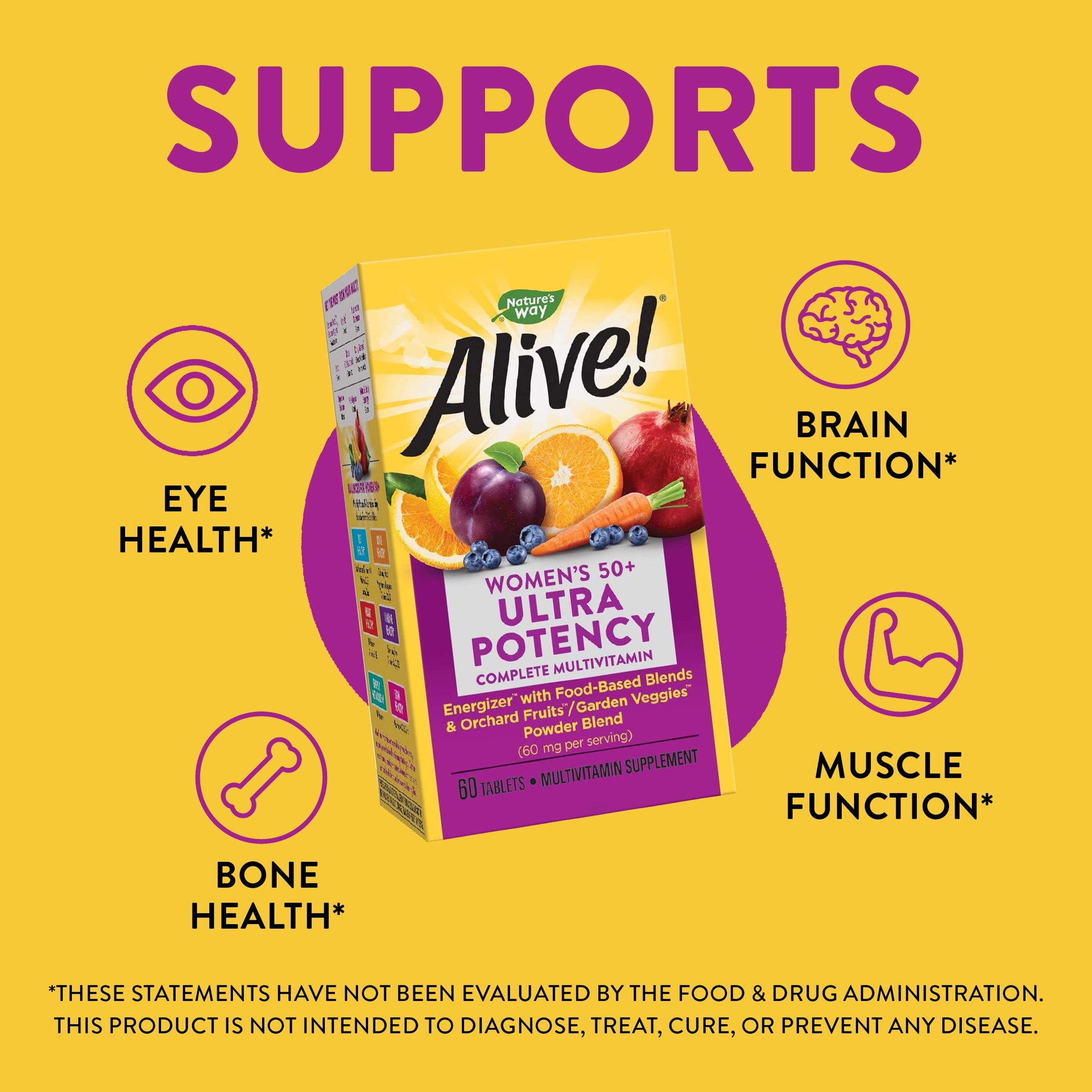 Nature’s Way Alive! Women’s 50+ Ultra Potency Complete Multivitamin Nature's WayAu supplements