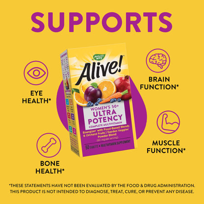 Nature’s Way Alive! Women’s 50+ Ultra Potency Complete Multivitamin Nature's WayUS supplements