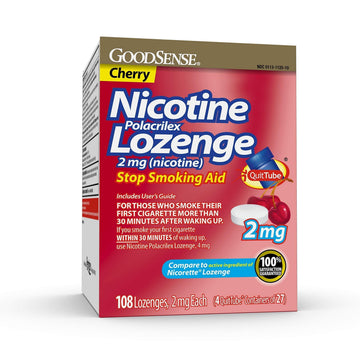 GoodSense Nicotine Polacrilex Lozenge, 2 mg (nicotine), Stop Smoking Aid GoodSenseUS supplements