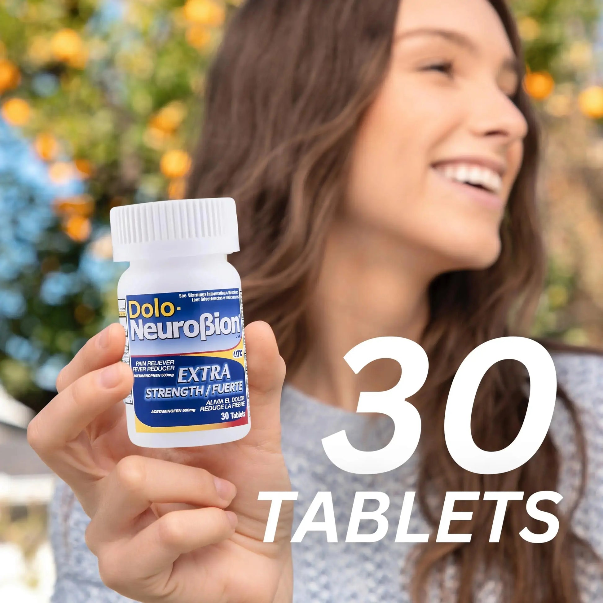 Dolo Neurobion 30 Tablets - Pain Reliever, Fever Reducer, Extra Strength, Fuerte, Alivia el Dolor, Reduce la Fiebre NeurobionAu supplements