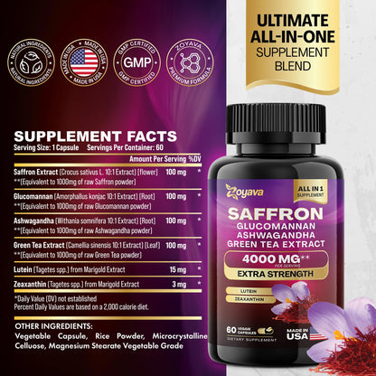 Zoyava Sea Moss 16-in-1 and Saffron 6-in-1 Bundle ZoyavaUS supplements