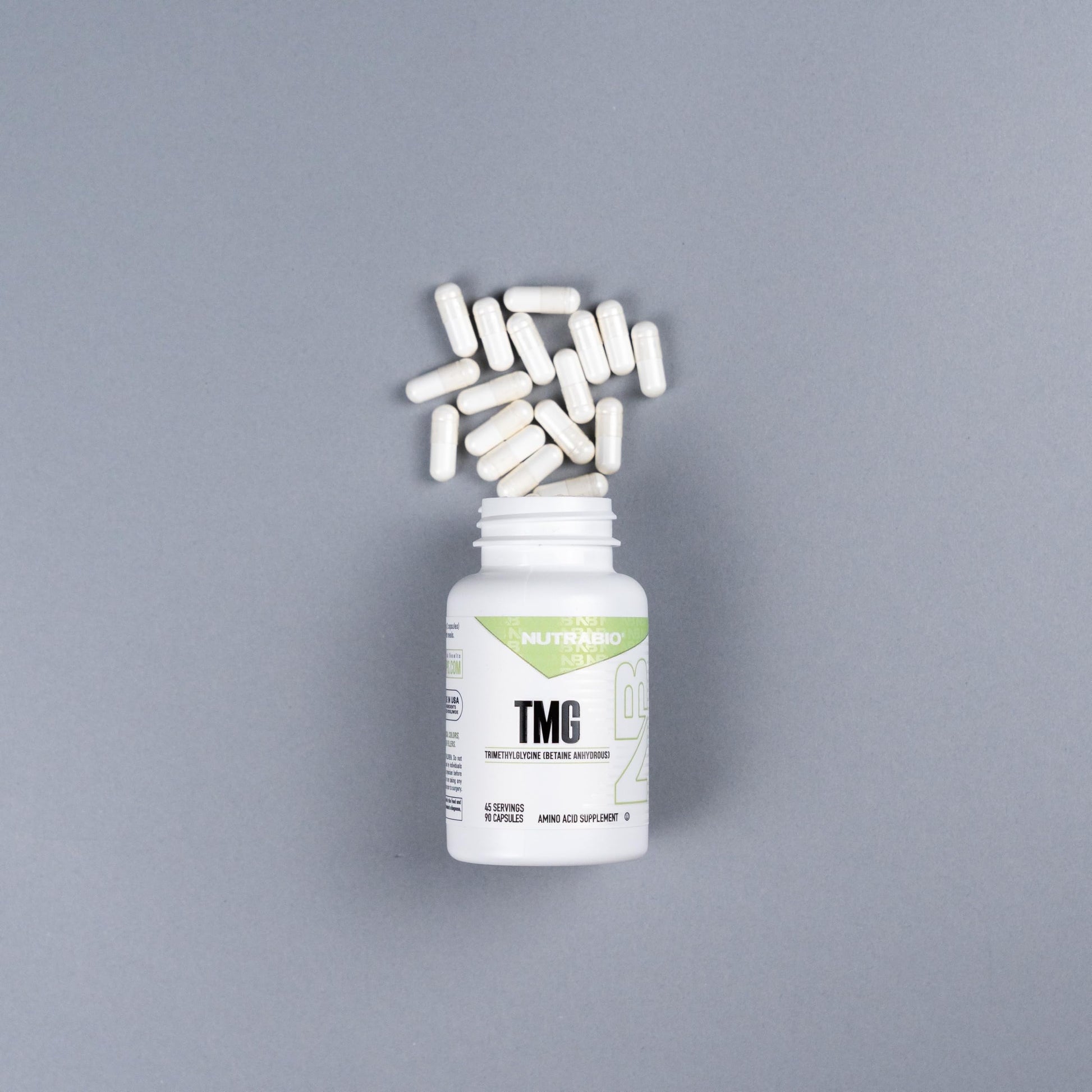 NutraBio TMG Supplements Betaine Anhydrous 500mg Capsules, Trimethylglycine Homocysteine Support NutraBioAu supplements