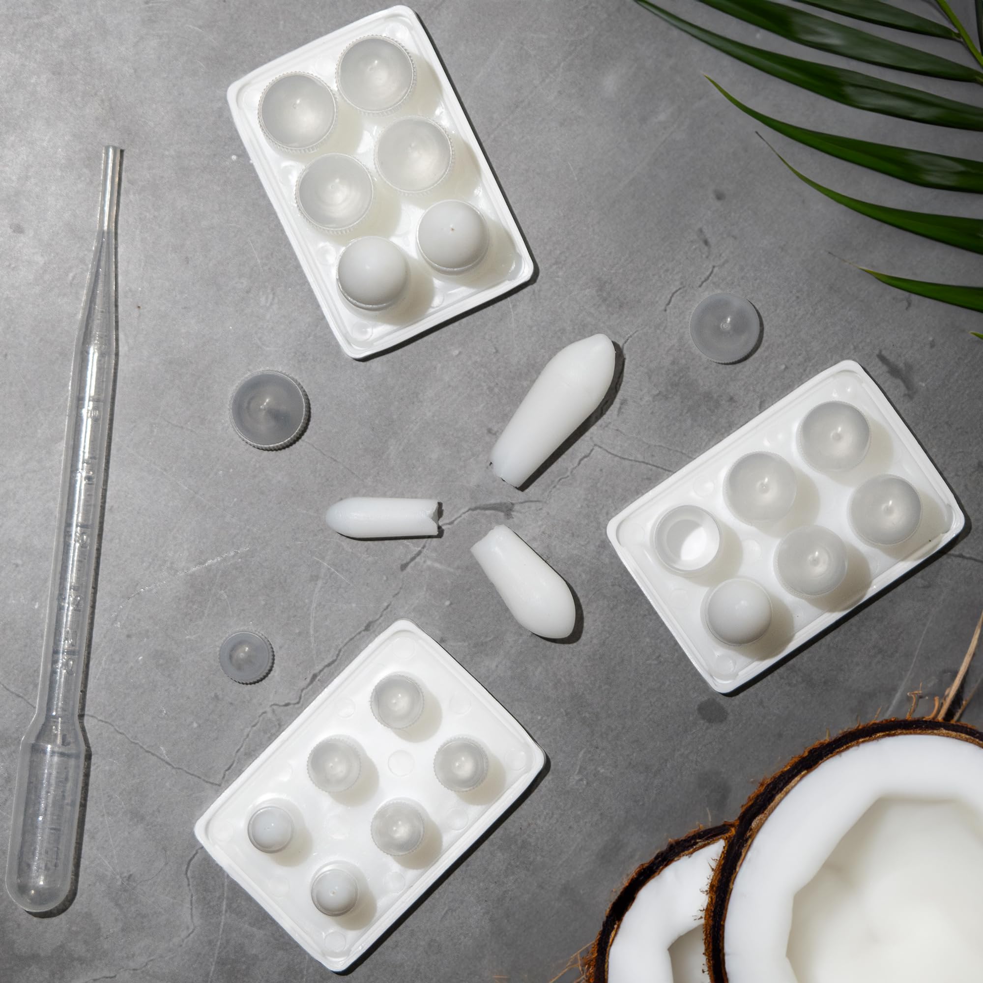 Suppository Molds Kit - Made in France, 3 Sizes (1ml, 2ml, 3ml), Reusable Suppositories Mold - 4 Trays HoxycomAu supplements