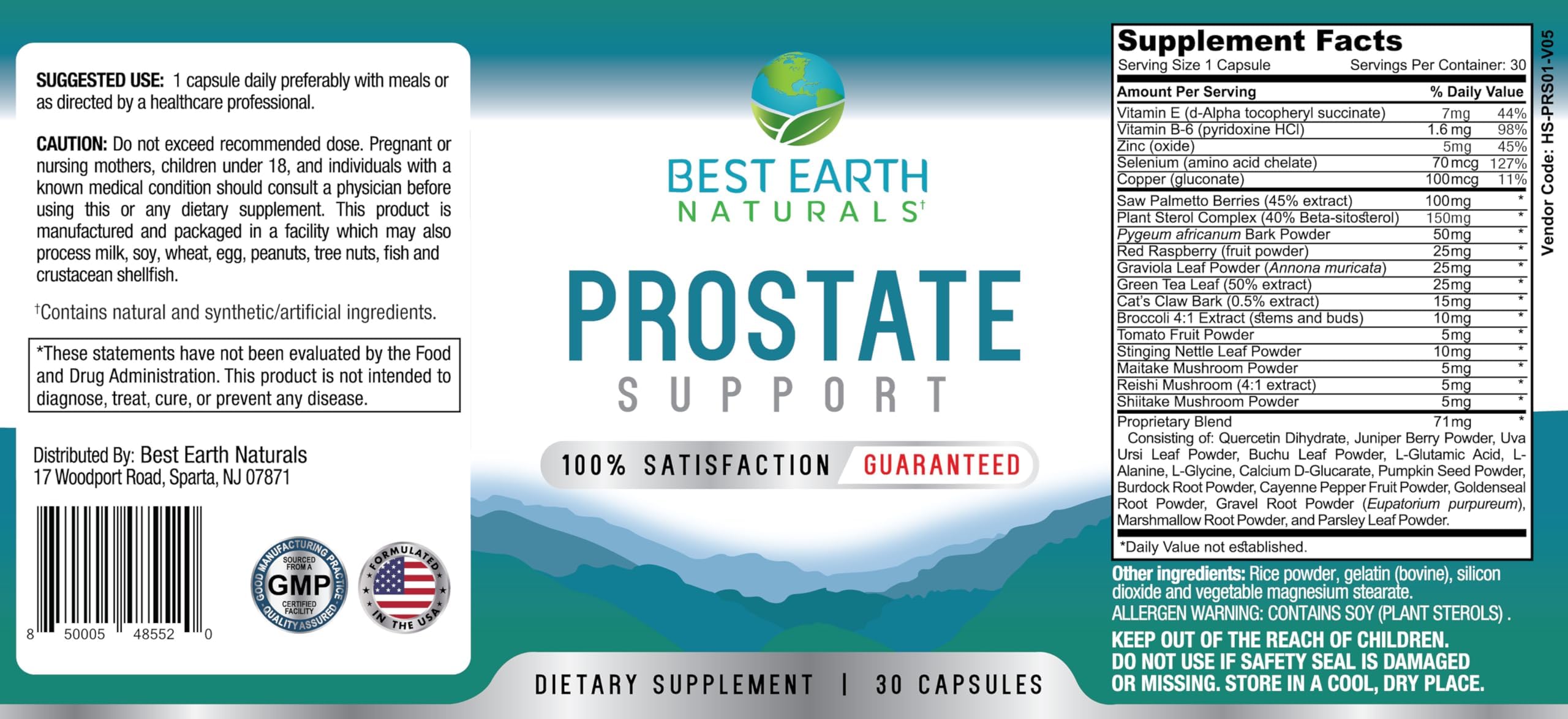 Best Earth Naturals Prostate Support Supplement for Men - Prostate Support - 30 Day Supply Best Earth NaturalsAu supplements