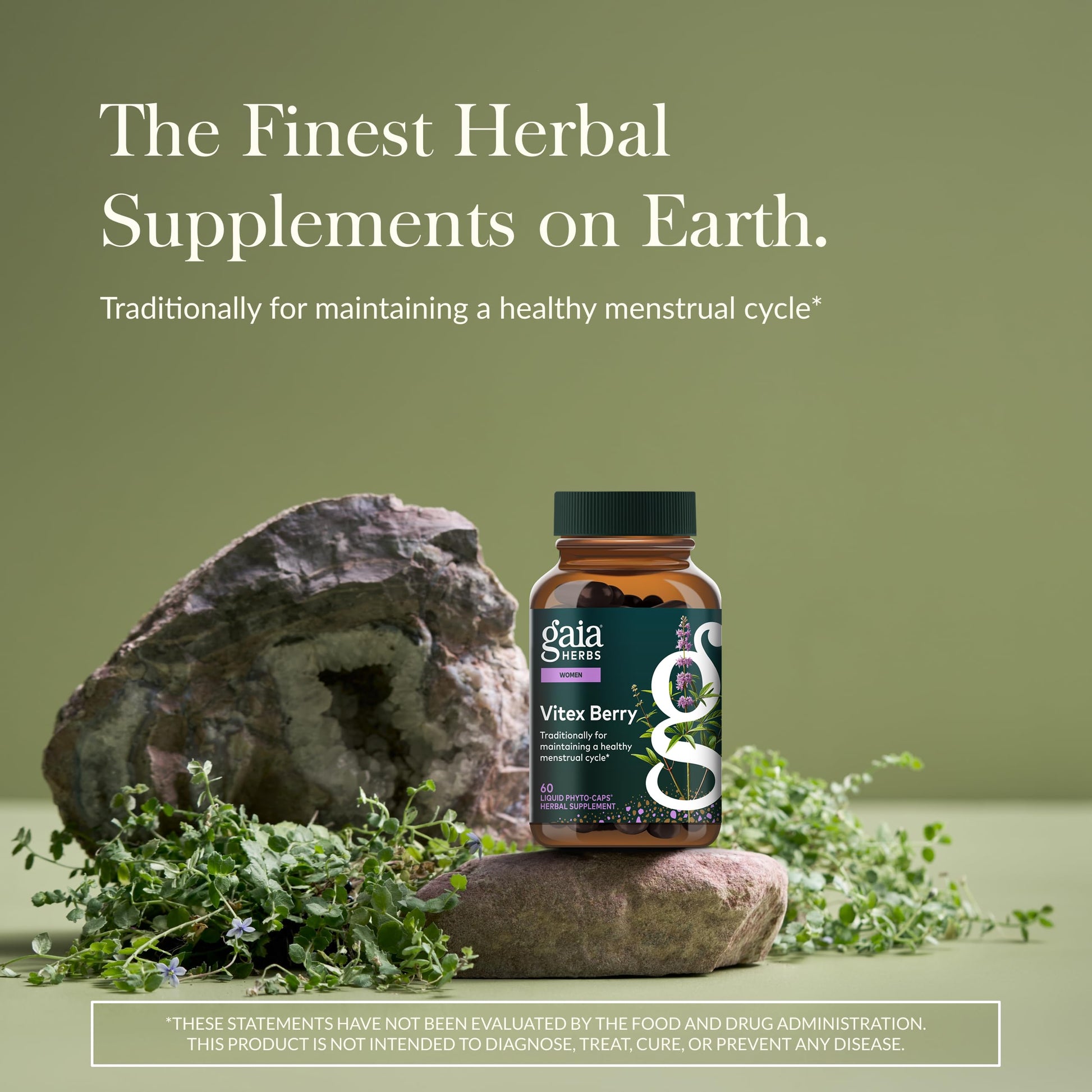 Gaia Herbs Vitex Berry - Vitex Traditionally Used to Support Hormone Balance for Women & a Healthy Menstrual Cycle* - 60 Vegan Liquid Phyto-Caps (30 Servings) Gaia HerbsAu supplements