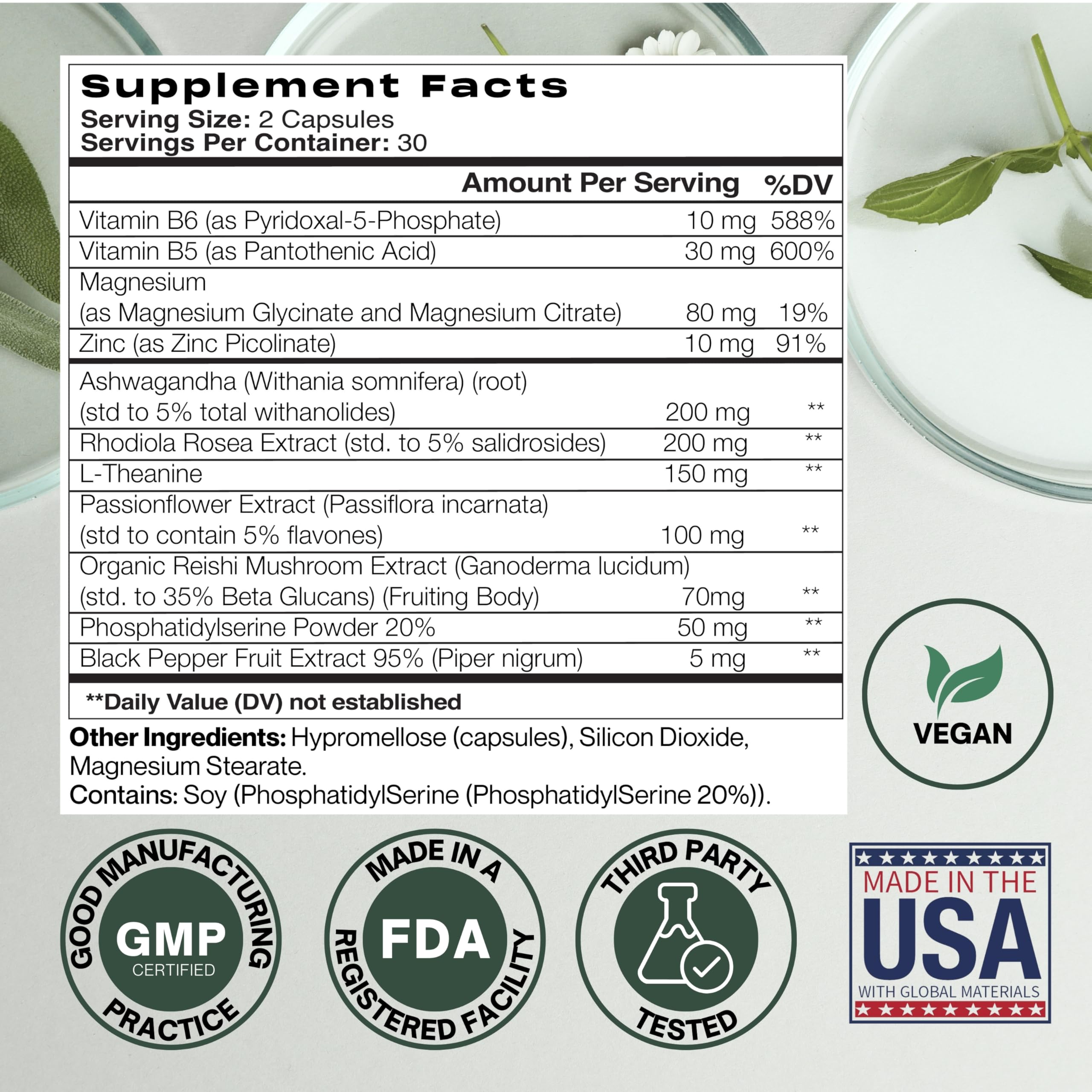 The Simple Fix Cortisol Balance Supplement – Supports Stress, Focus & Daily Energy – with Ashwagandha, Rhodiola Rosea, L-Theanine, Magnesium, Zinc & B6 – Adaptogen Formula – Vegan Capsules The Simple FixAu supplements