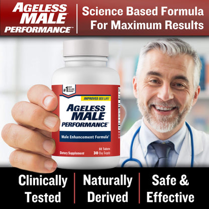 Ageless Male Performance Nitric Oxide Booster for Men - Promote Blood Circulation New VitalityUS supplements