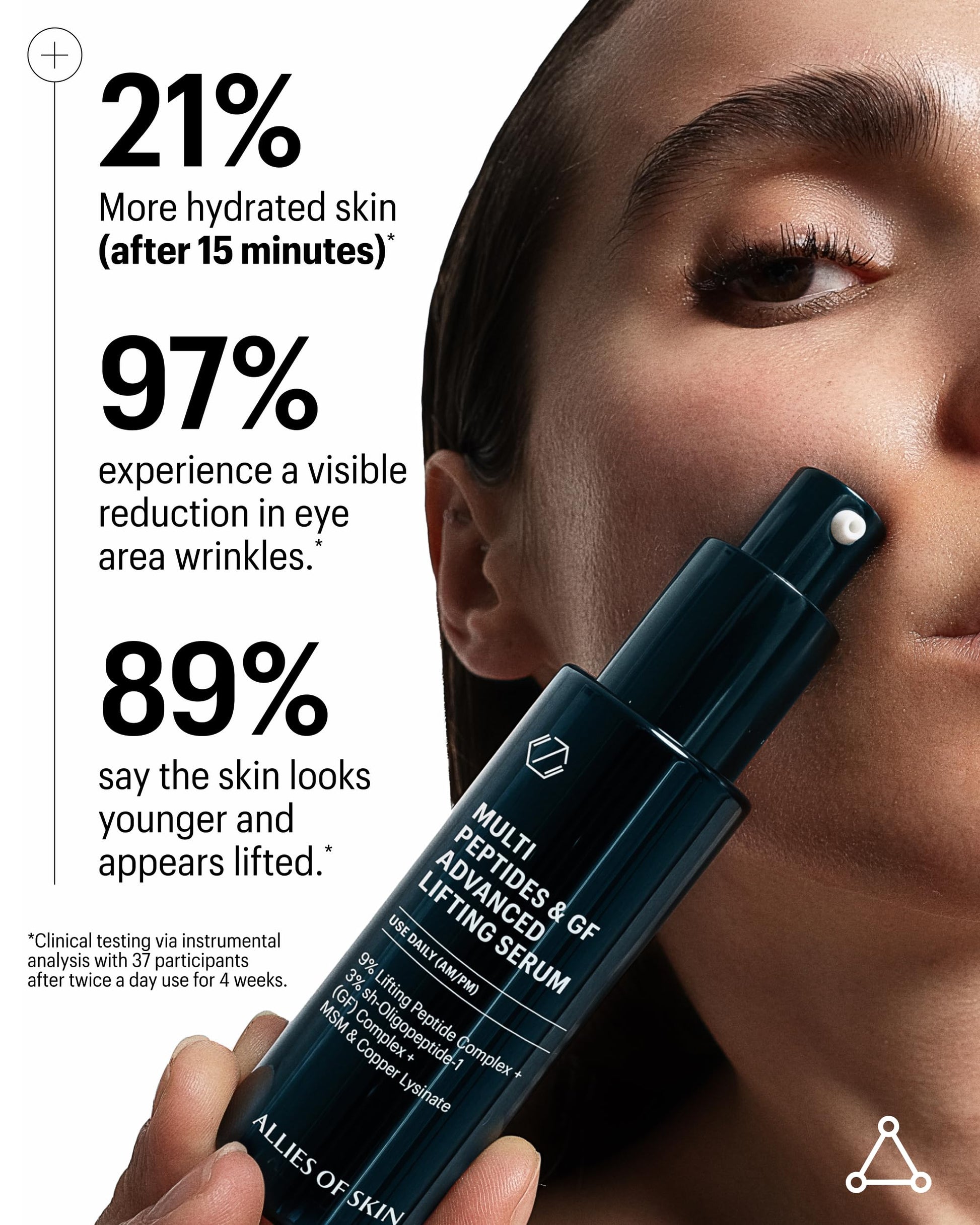 Allies of Skin Multi Peptides & Growth Factor Collagen Boosting Face Serum | Skin Tightening Anti-Aging Complex with 9% Peptides| Firms Sagging Skin & Visibly Reduces Wrinkles (1 oz) Allies of SkinAu supplements