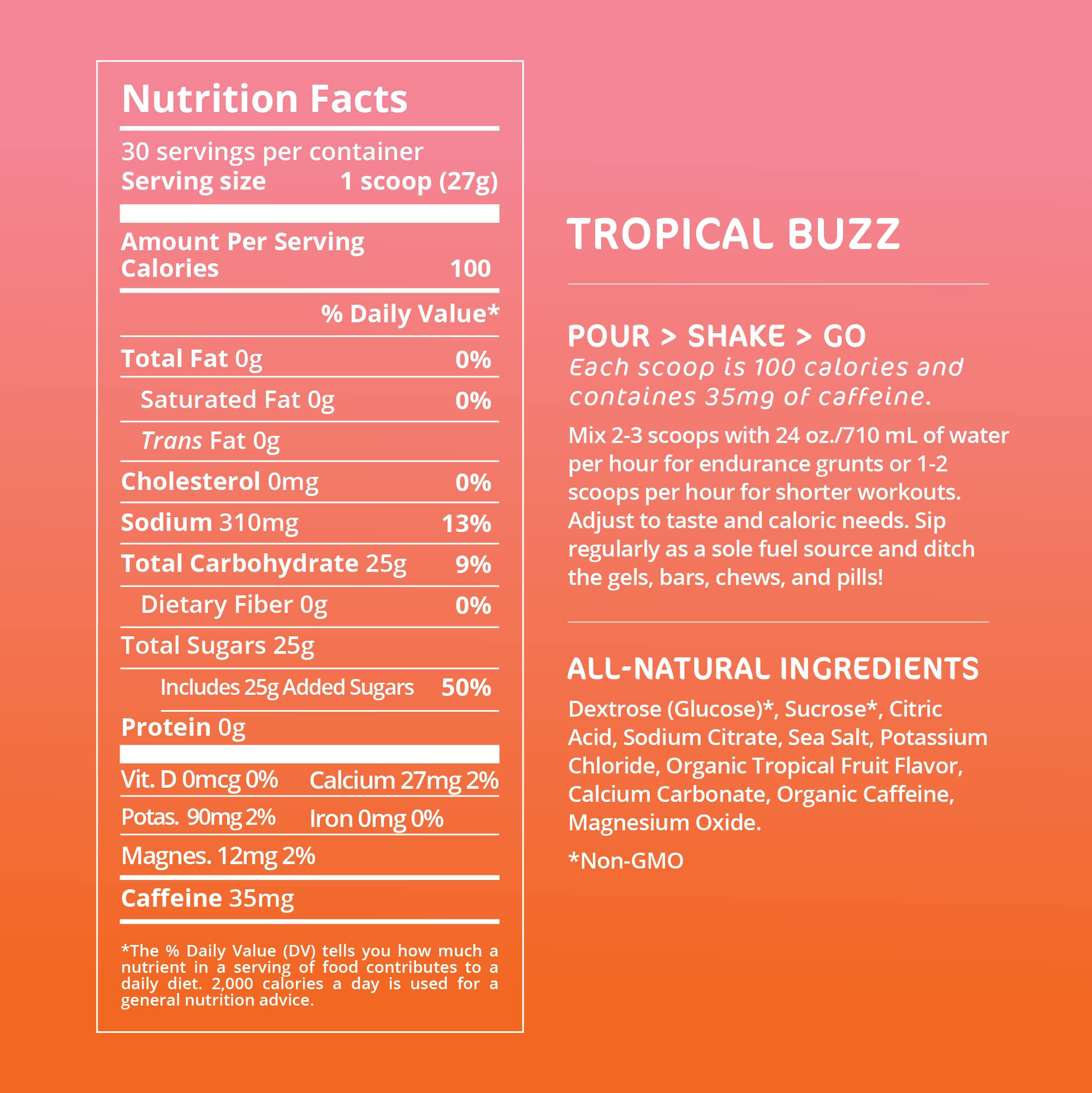 Tailwind Nutrition Endurance Fuel, Caffeine Drink Mix with Electrolytes TailwindAu supplements