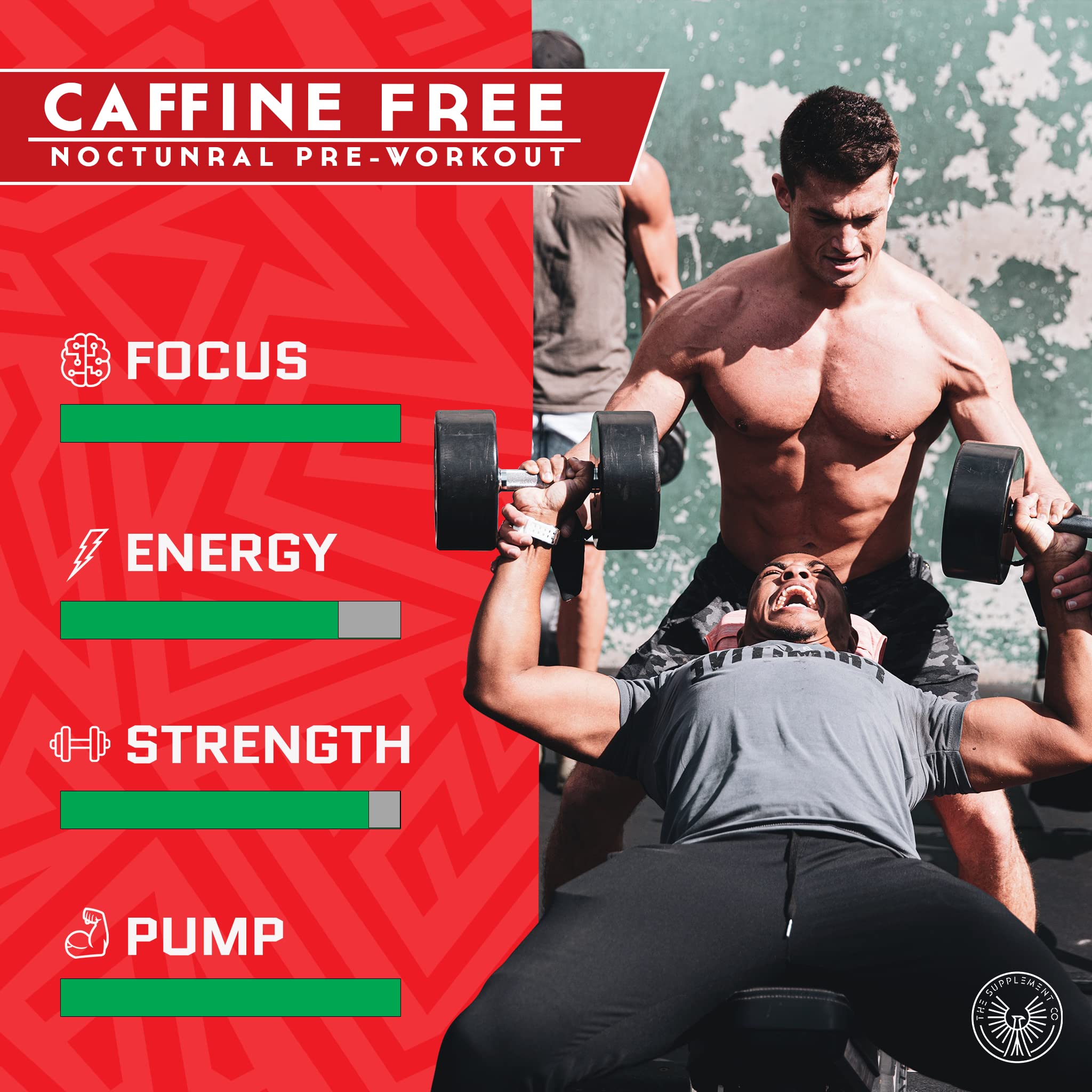 The Supplement Co Nocturnal Pre Workout - No Caffeine Night Time Preworkout for Men The Supplement CoAu supplements