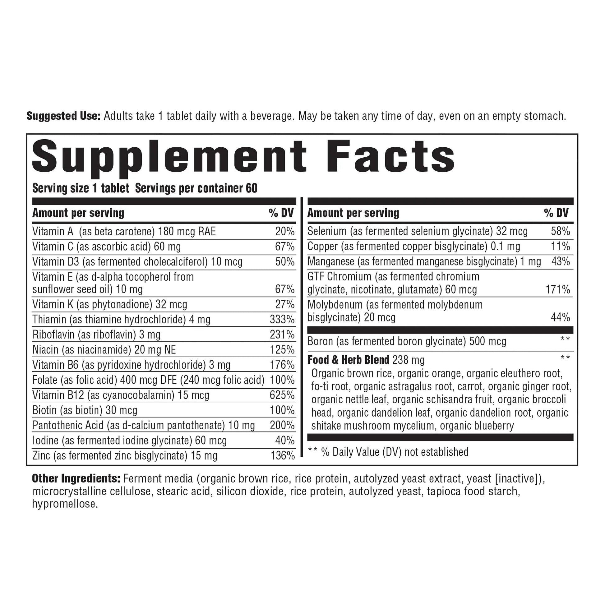 INNATE Response Formulas Men's One Daily Iron Free - Daily Multivitamin For Men Free of Iron - With B Vitamins Innate Response FormulasAu supplements