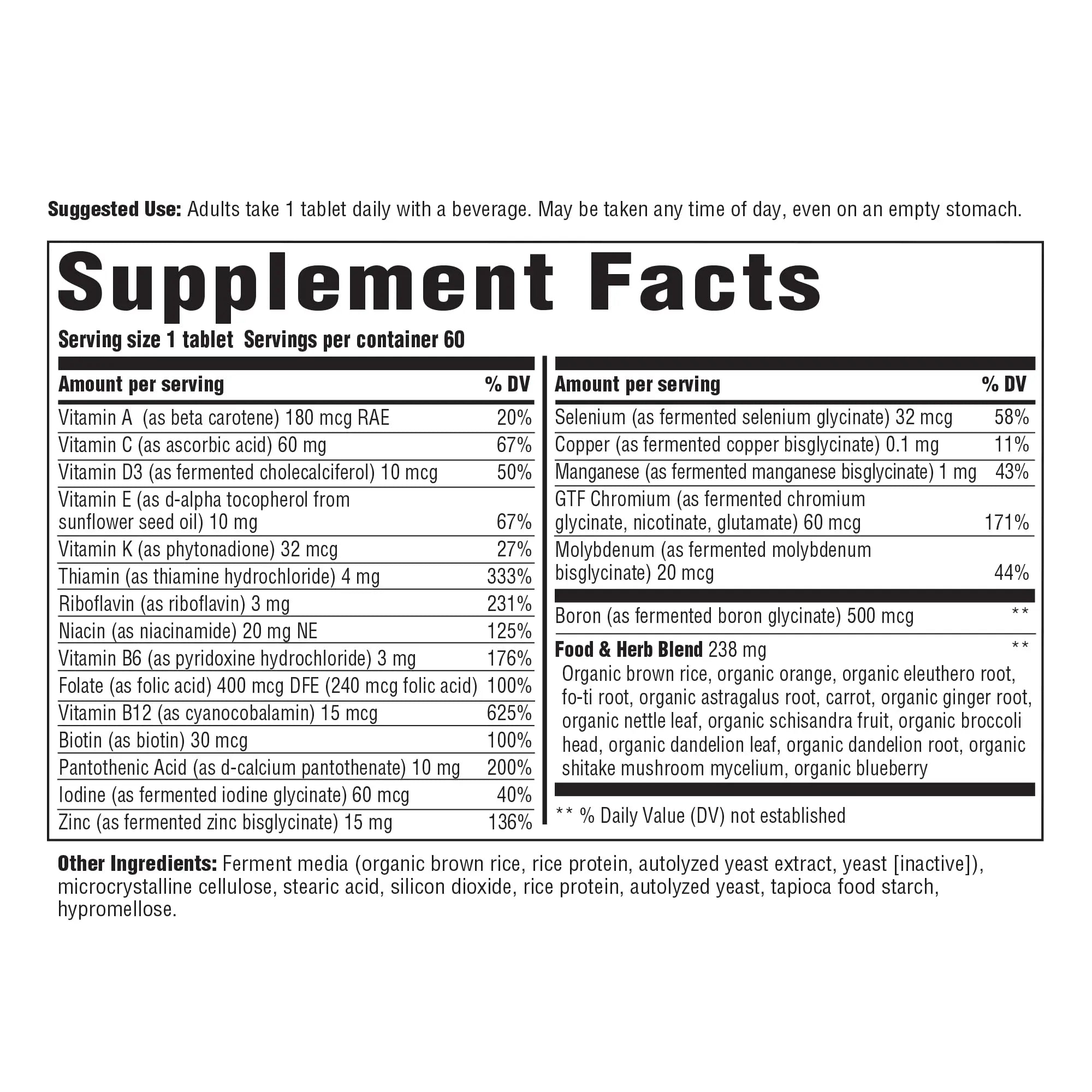 INNATE Response Formulas Men's One Daily Iron Free - Daily Multivitamin For Men Free of Iron - With B Vitamins Innate Response FormulasAu supplements