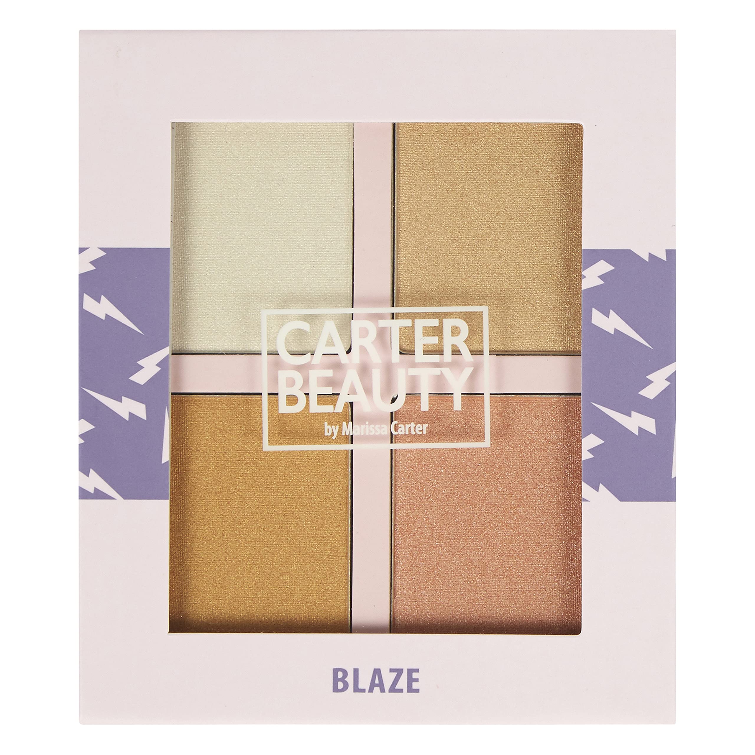 Carter Beauty By Marissa Carter Mini Highlighter Palette | Long Lasting Makeup | Shimmer & Matte Shades (Blaze) Carter BeautyAu supplements