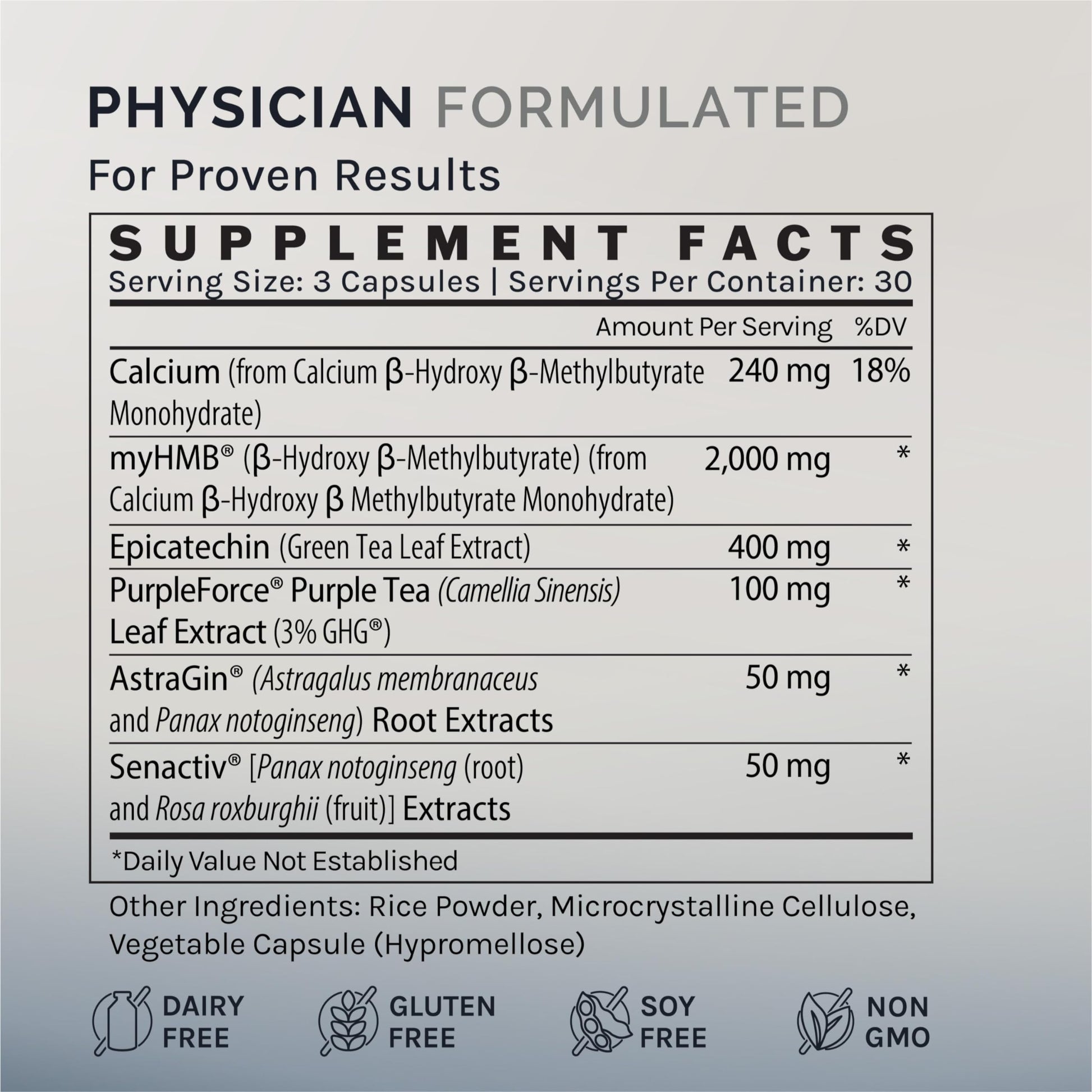 InfiniWell Strength - Muscle Recovery Supplements for Healthy Aging - HMB Supplement for Stamina, Endurance, Strength Gains & Mobility - Nourish Healthy Muscle Mass & Tissue Quality (90 Capsules) InfiniWellAu supplements