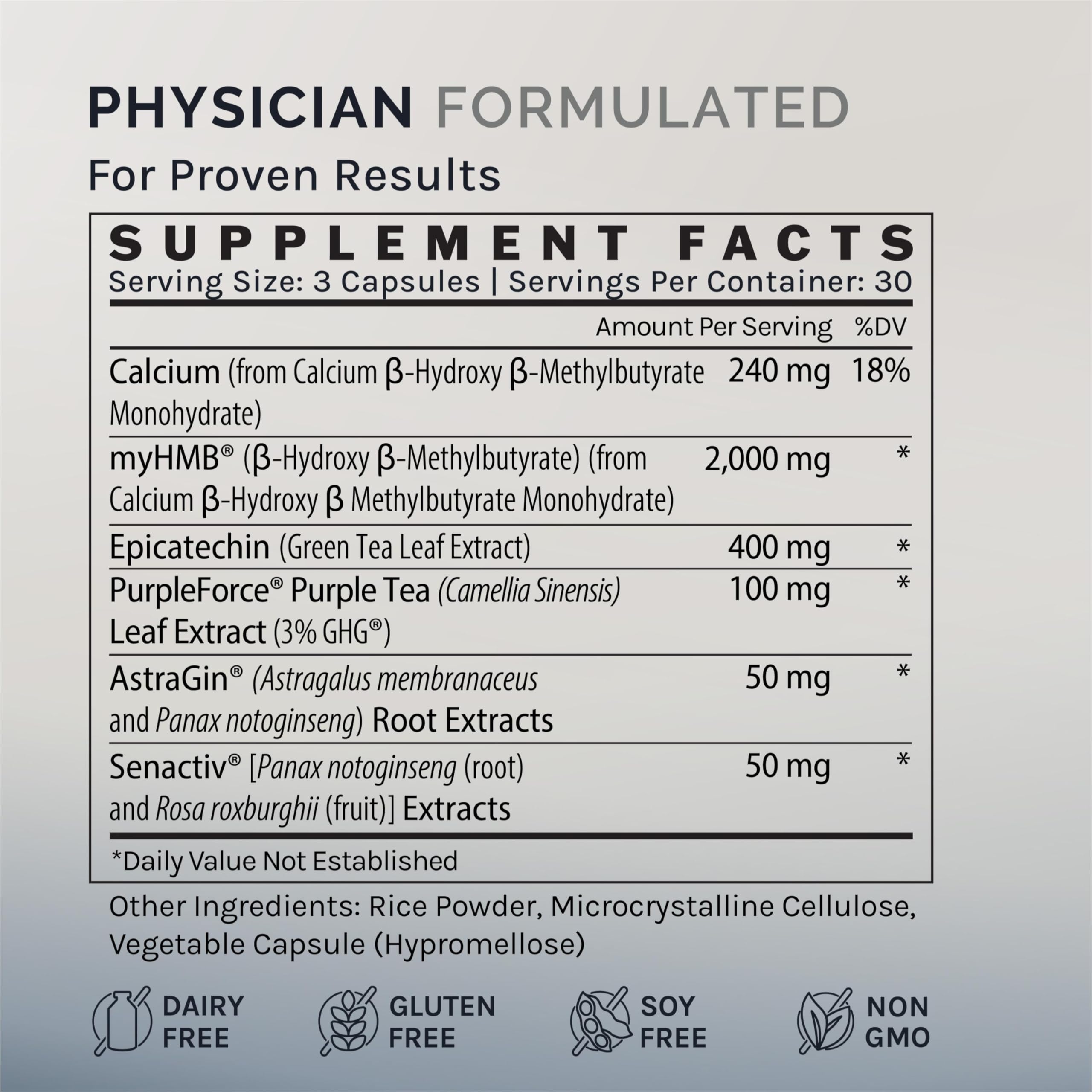 InfiniWell Strength - Muscle Recovery Supplements for Healthy Aging - HMB Supplement for Stamina, Endurance, Strength Gains & Mobility - Nourish Healthy Muscle Mass & Tissue Quality (90 Capsules) InfiniWellAu supplements