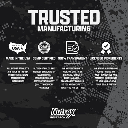 OUTLIFT Amped Max Dosed Pre Workout Powder, 6G Citrulline, 3.2G Beta Alanine Nutrex ResearchUS supplements