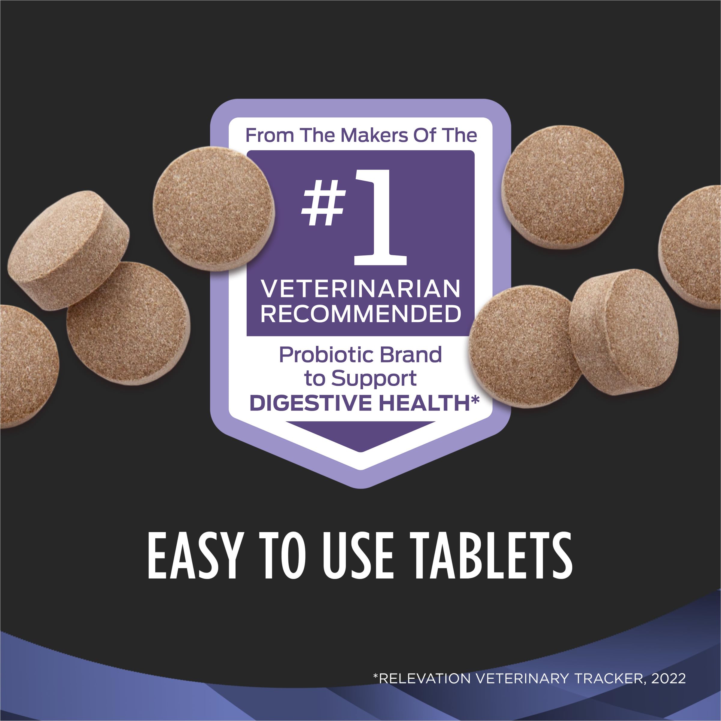 Purina Pro Plan Veterinary Supplements FortiFlora Daily Probiotics for Dogs Chewable Tablets for Digestive Gut Health and Diarrhea - 90 ct. Canister Pro Plan Veterinary DietsAu supplements