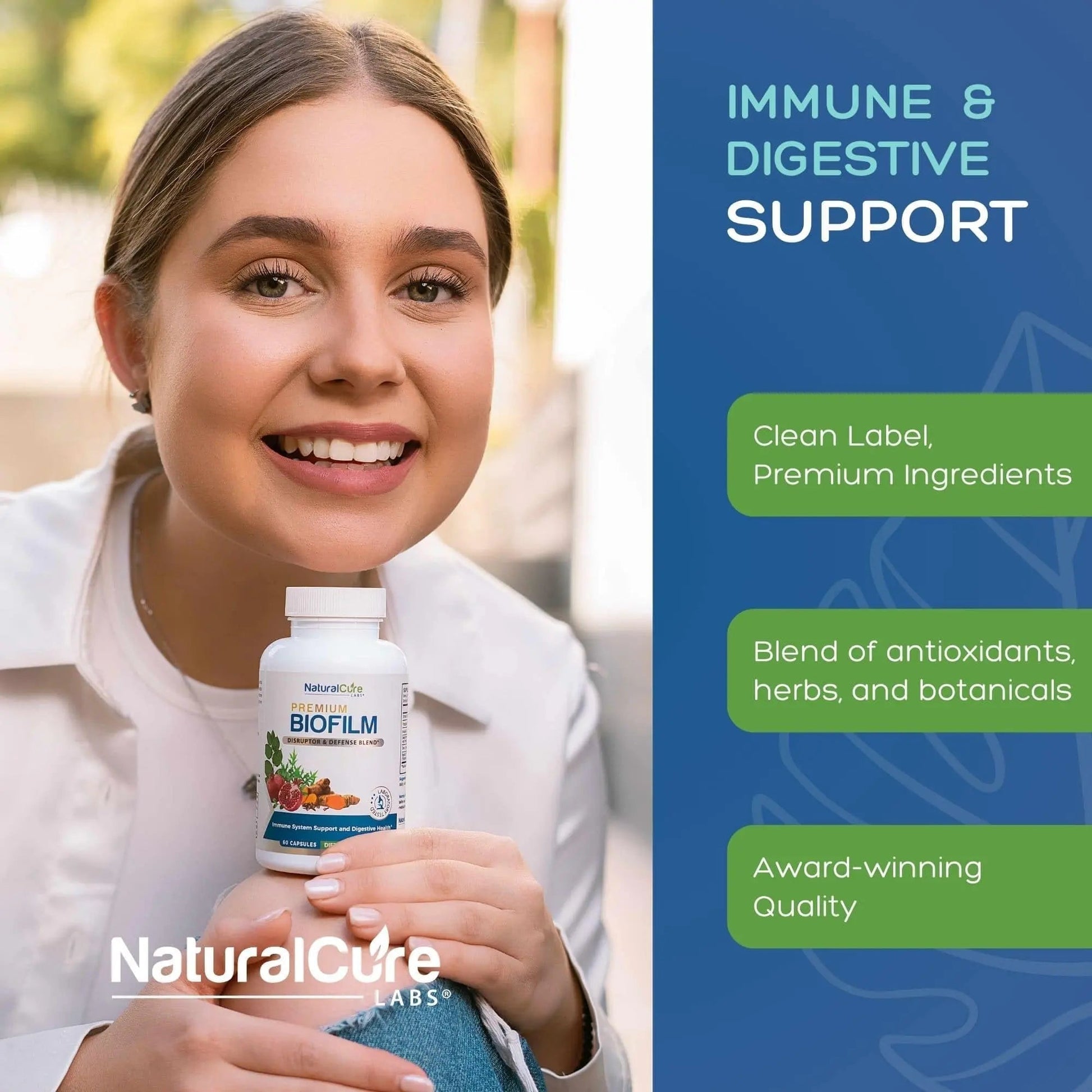 Natural Cure Labs Biofilm Complex – Premium Biofilm Formula Botanicals & Herbs | Biofilm Product for Digestion & Immune Support | Natural Cure LabsAu supplements
