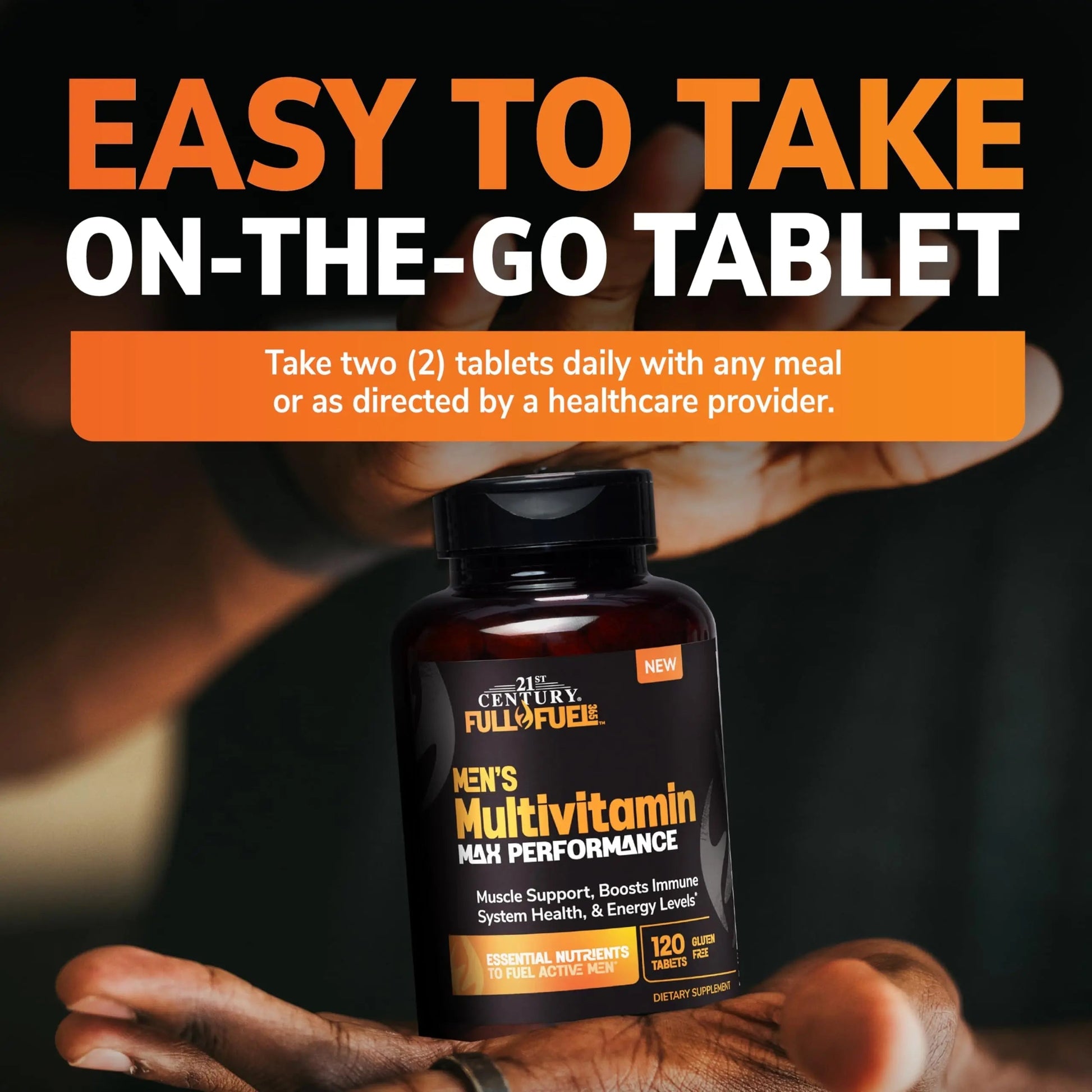 21st Century Full Fuel 365 Active Men’s Multivitamin, 120 Tablets, Daily Vitamins and Minerals for Energy, Muscle Support, Immune Health, No Gluten 21st CenturyAu supplements