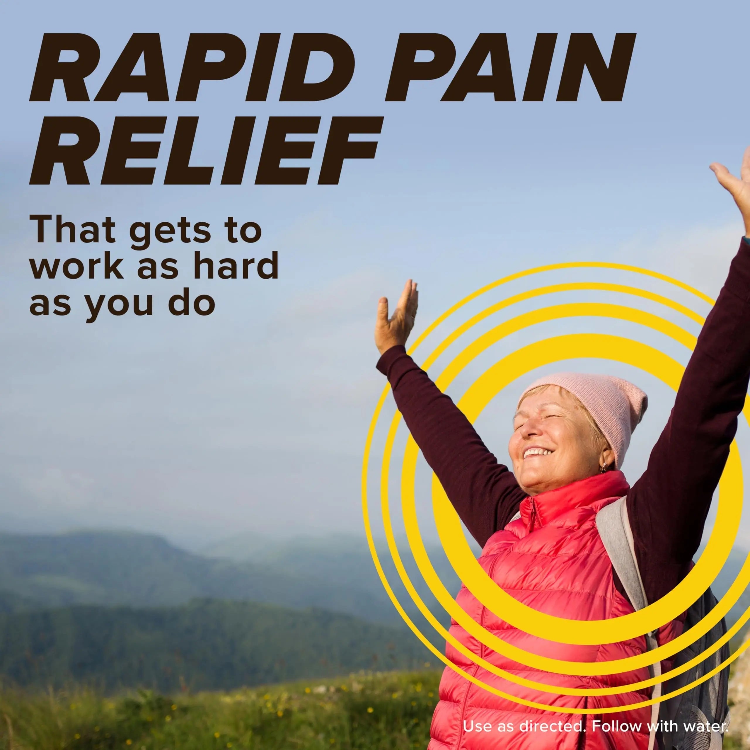Bayer® Rapid Relief, Dissolvable Raspberry Flavor, Powder Packs with Aspirin & Caffeine, Fast Acting Headache Relief, Muscle and Body Pain Reliever, 30ct BayerAu supplements
