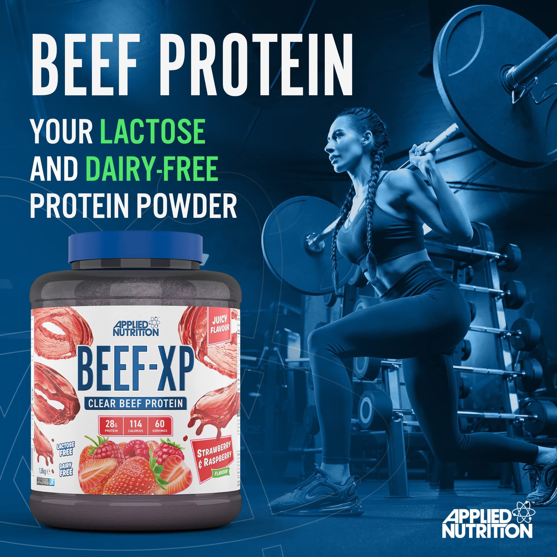 Applied Nutrition Beef XP - Clear Hydrolysed Beef Protein Isolate, Fruit Juice Style, Dairy Free Beef Protein Powder Applied NutritionAu supplements