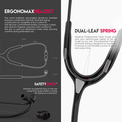 MDF Acoustica Lightweight Stethoscope for Doctors, Nurses, Students MDF InstrumentsUS supplements