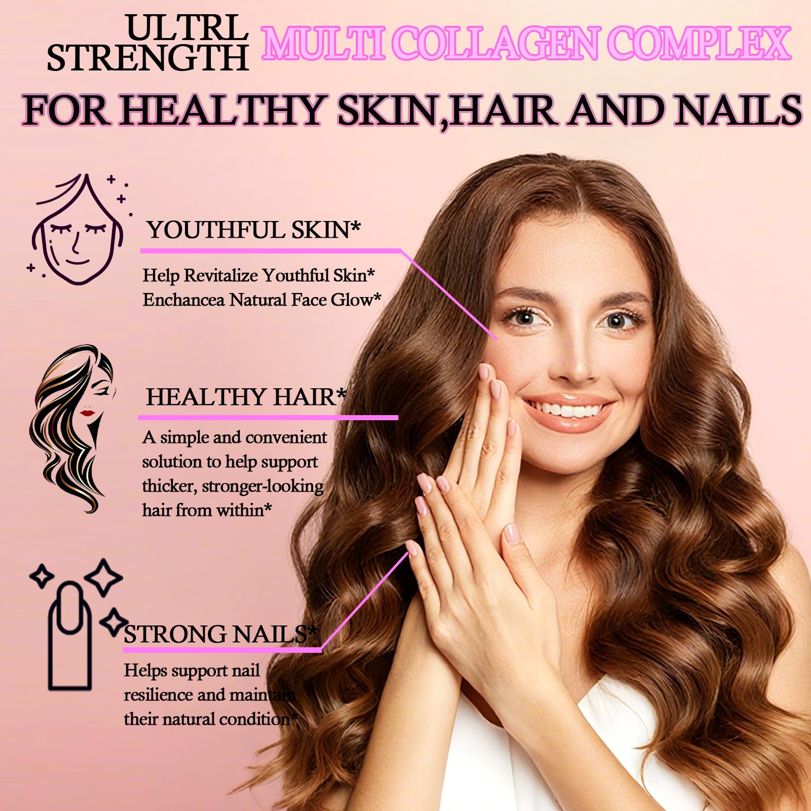 Multi Collagen Peptides Liquid Drops for Women & Men-Type I, II, III, V, X丨Hydrolyzed Collagen Peptides, Collagen Proteins W. Hyaluronic Acid, Biotin & Vitamin C for Hair Skin & Joint Gut Health GLOVVUUPAu supplements