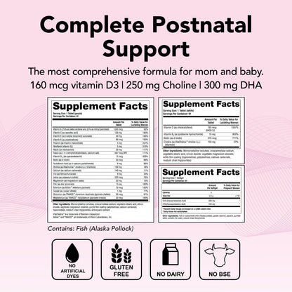 Theralogix TheraNatal Lactation Complete Postnatal Vitamin Supplement - 13-Week TheralogixUS supplements