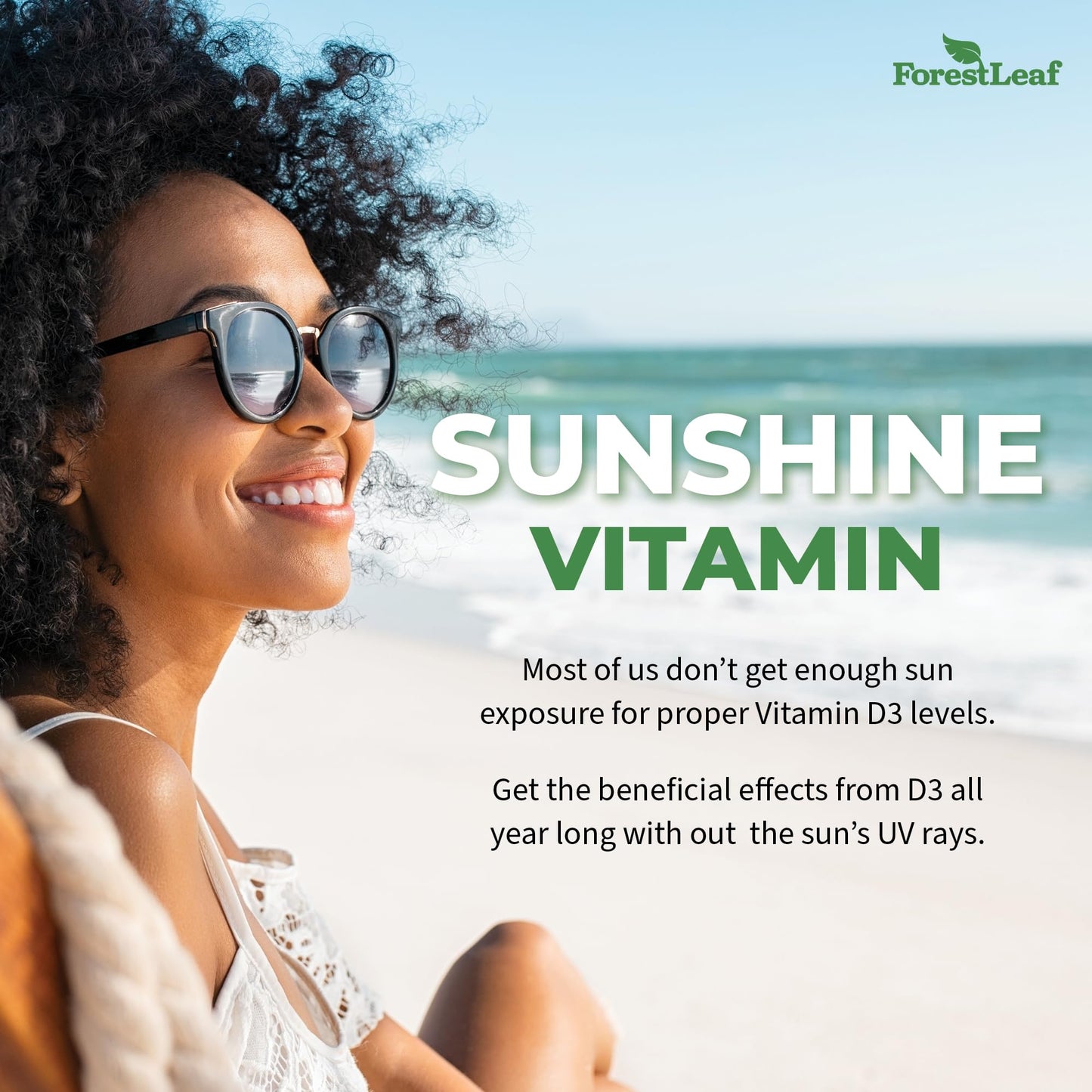 ForestLeaf - Vitamin D3 IU Weekly Supplement - Vitamin D Capsules for Bones ForestLeafUS supplements