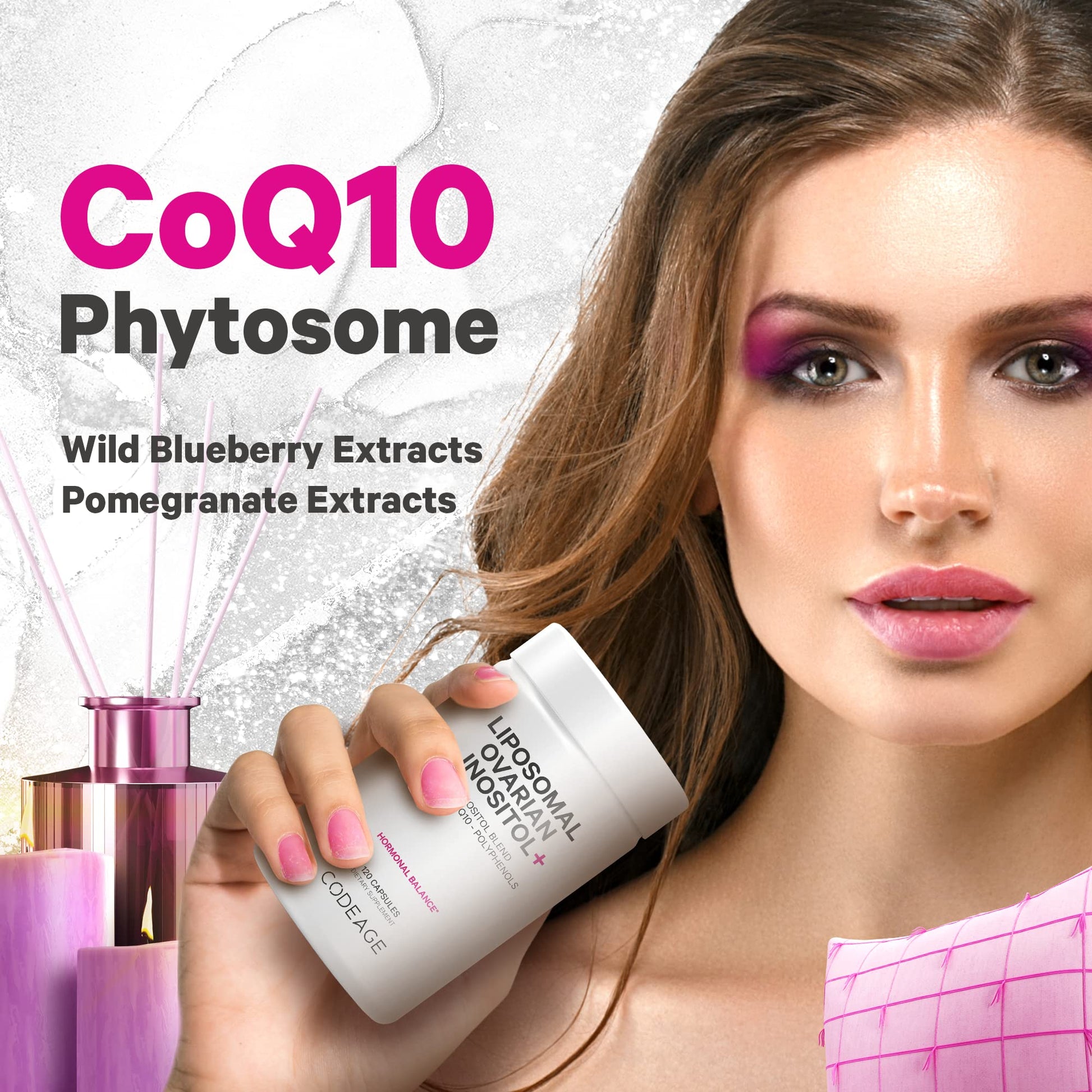 Codeage Liposomal Ovarian Inositol + Supplement - Myo-Inositol, D-Chiro-Inositol CodeageUS supplements