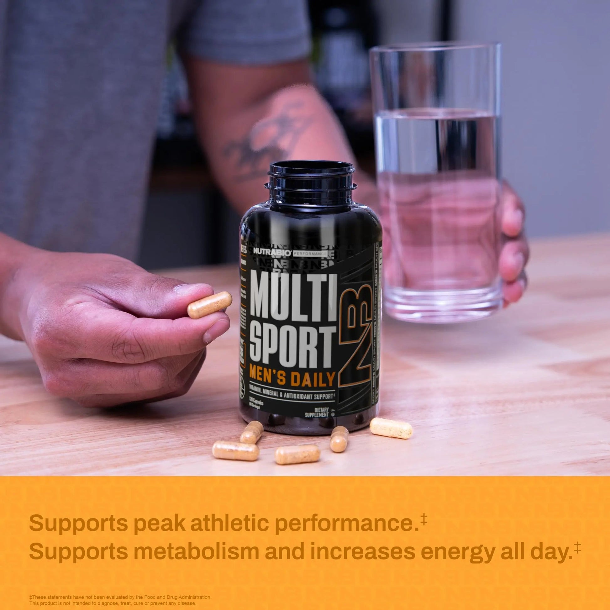 NutraBio Multisport for Men - Mens MultiVitamin - 33 Vitamins, Minerals, Micronutrients - Rich in Antioxidants NutraBioAu supplements