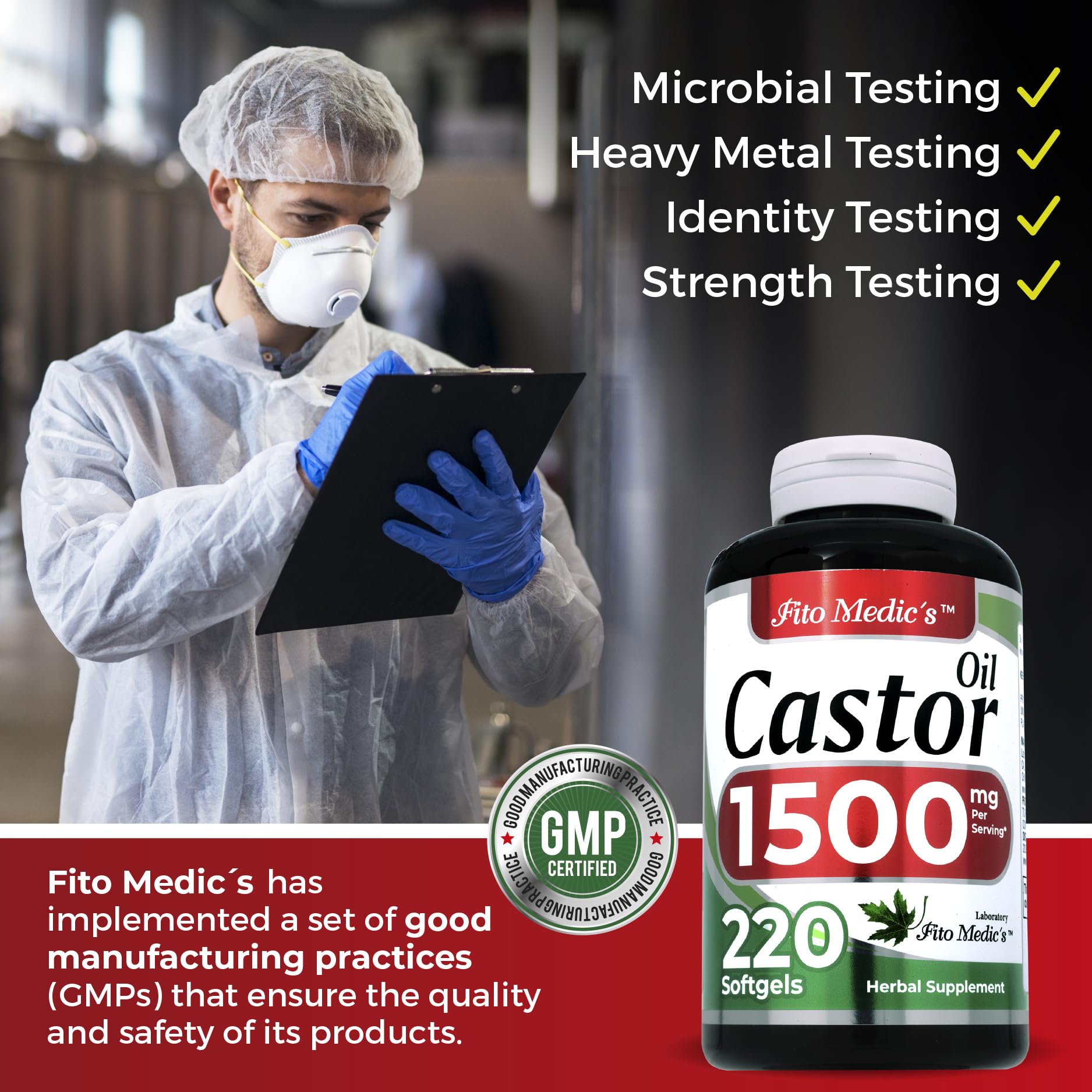 Lab | castor oil pills |220 softgels |1500 mg| castor oil capsules | castor oil capsules organic FITO MEDIC'SAu supplements