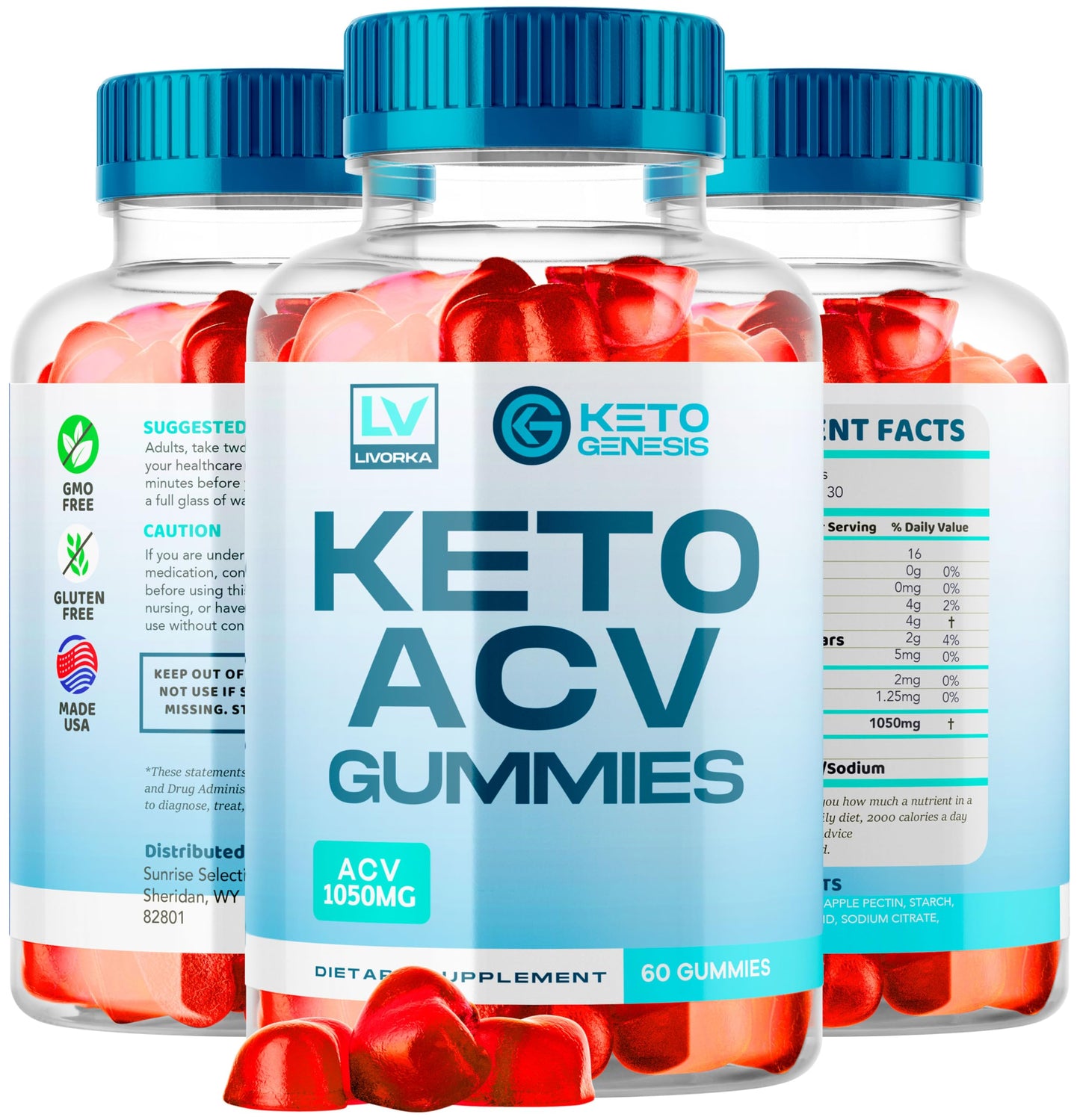 5 Pack - Keto Genesis Keto ACV Gummies Advanced Weight Loss, Genesis ACV, Genesis LIVORKAUS supplements