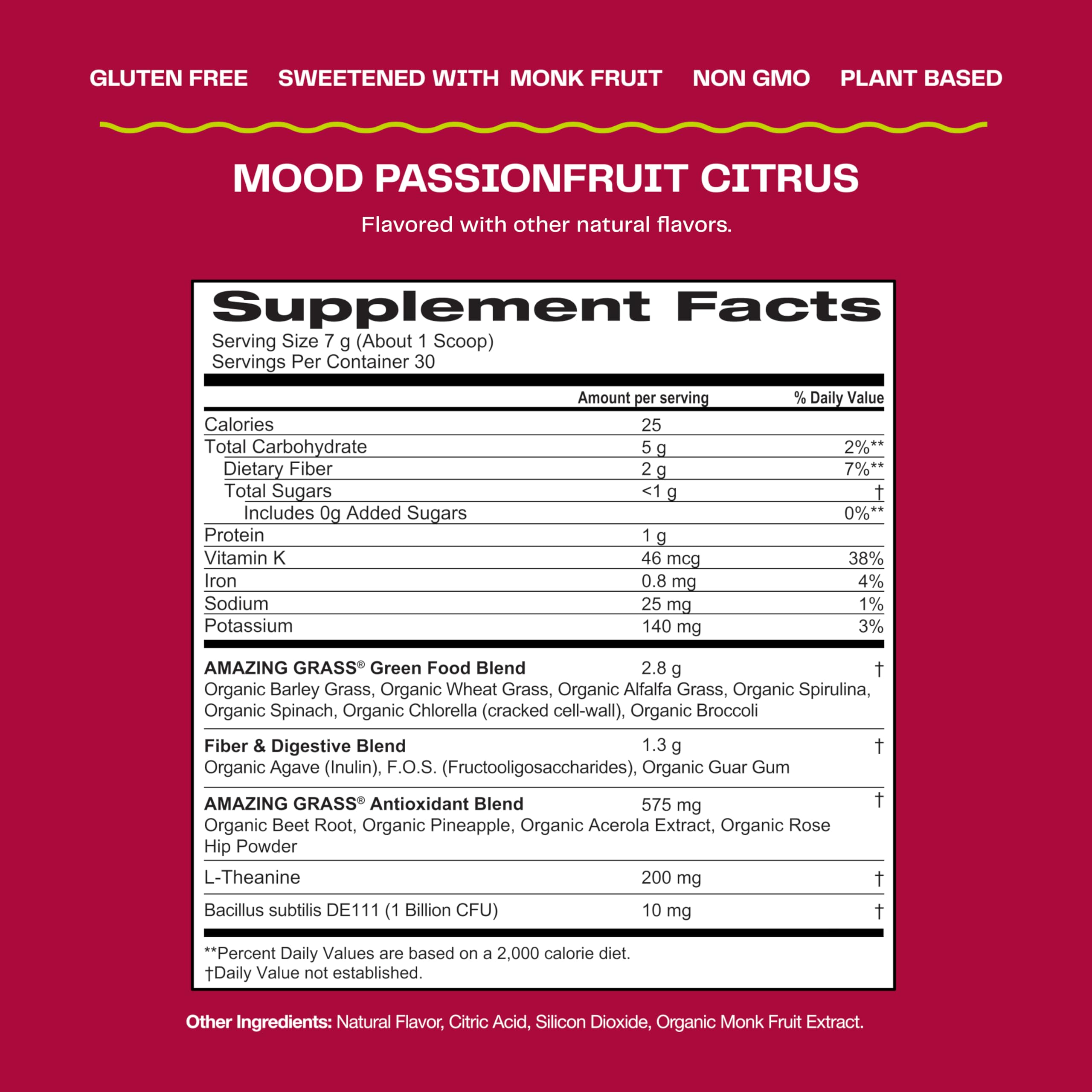 Amazing Grass Greens Blend Mood: Super Greens Powder Smoothie Mix for Mood, Relaxat Amazing GrassUS supplements