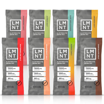 LMNT Zero Sugar Electrolytes - Sample Pack | Drink Mix | 8-Count Drink LMNTUS supplements