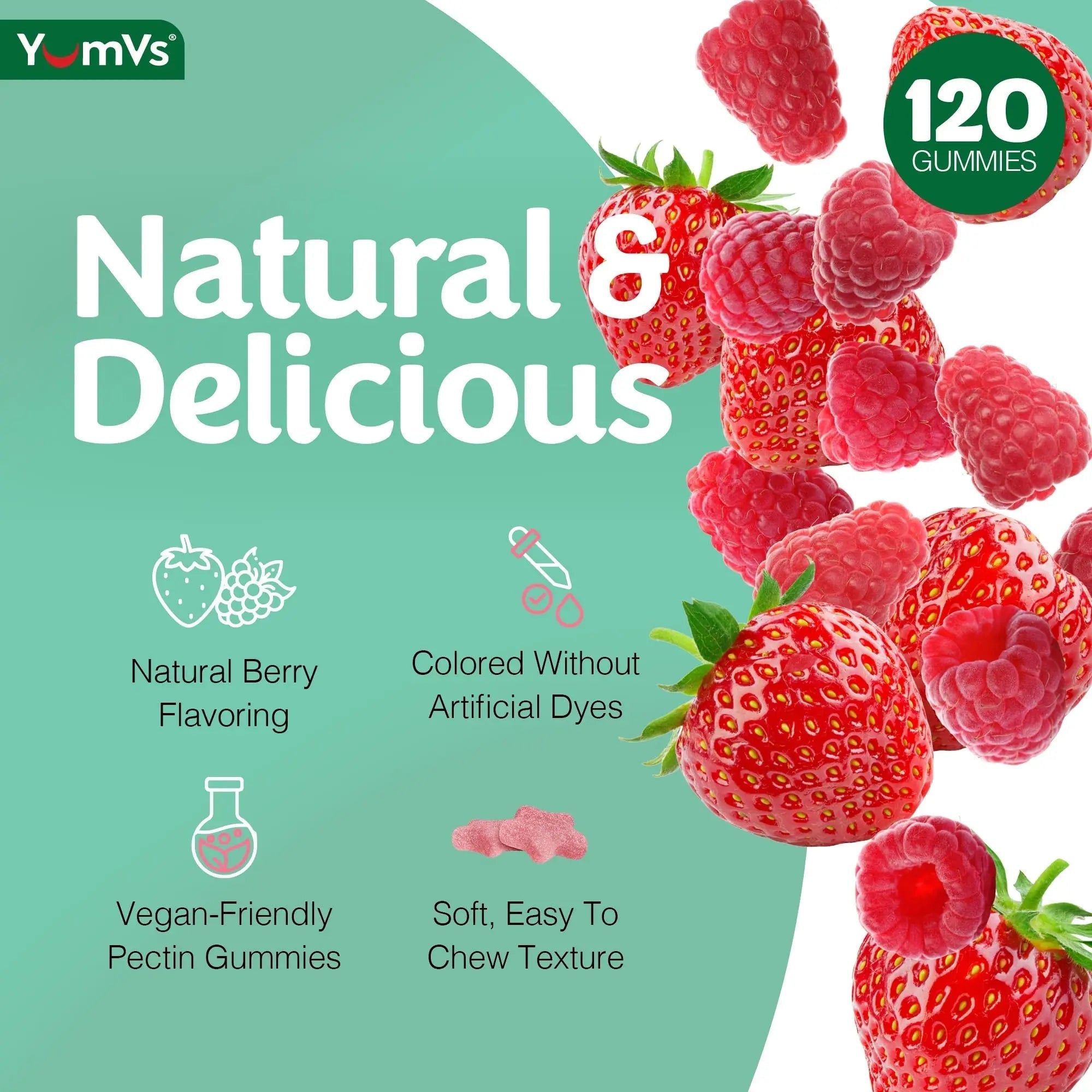 Multivitamin Gummies for Adults, Daily Gummy Vitamin for Women & Men, Immune Support Multivitamin Supplement YUM-V'SAu supplements