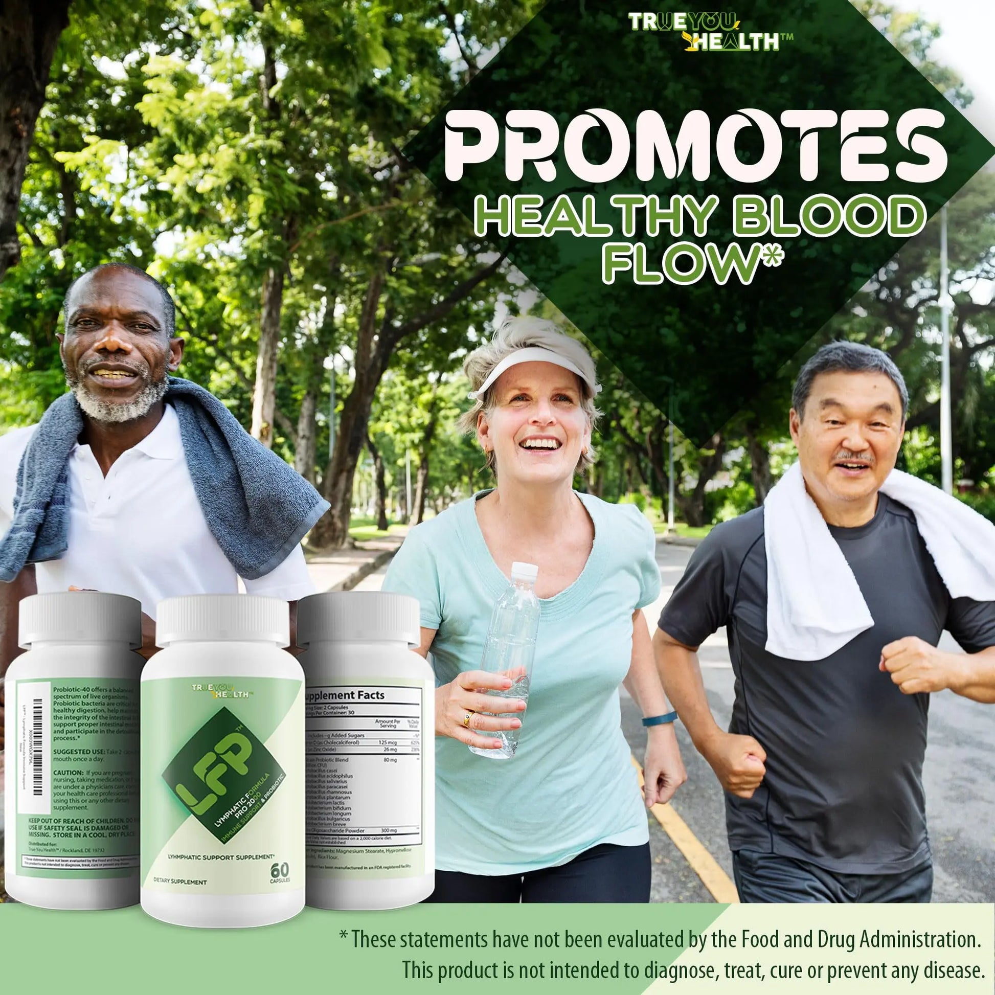 LFP - Lymphatic Formula Pro 2000 Immune Support & Probiotic - Lymphatic Support Supplement to Promote Healthy Immune System & Lymphatic Function - Aid Immune Response, Gut Health, & Overall Health True You Healthnz supplements