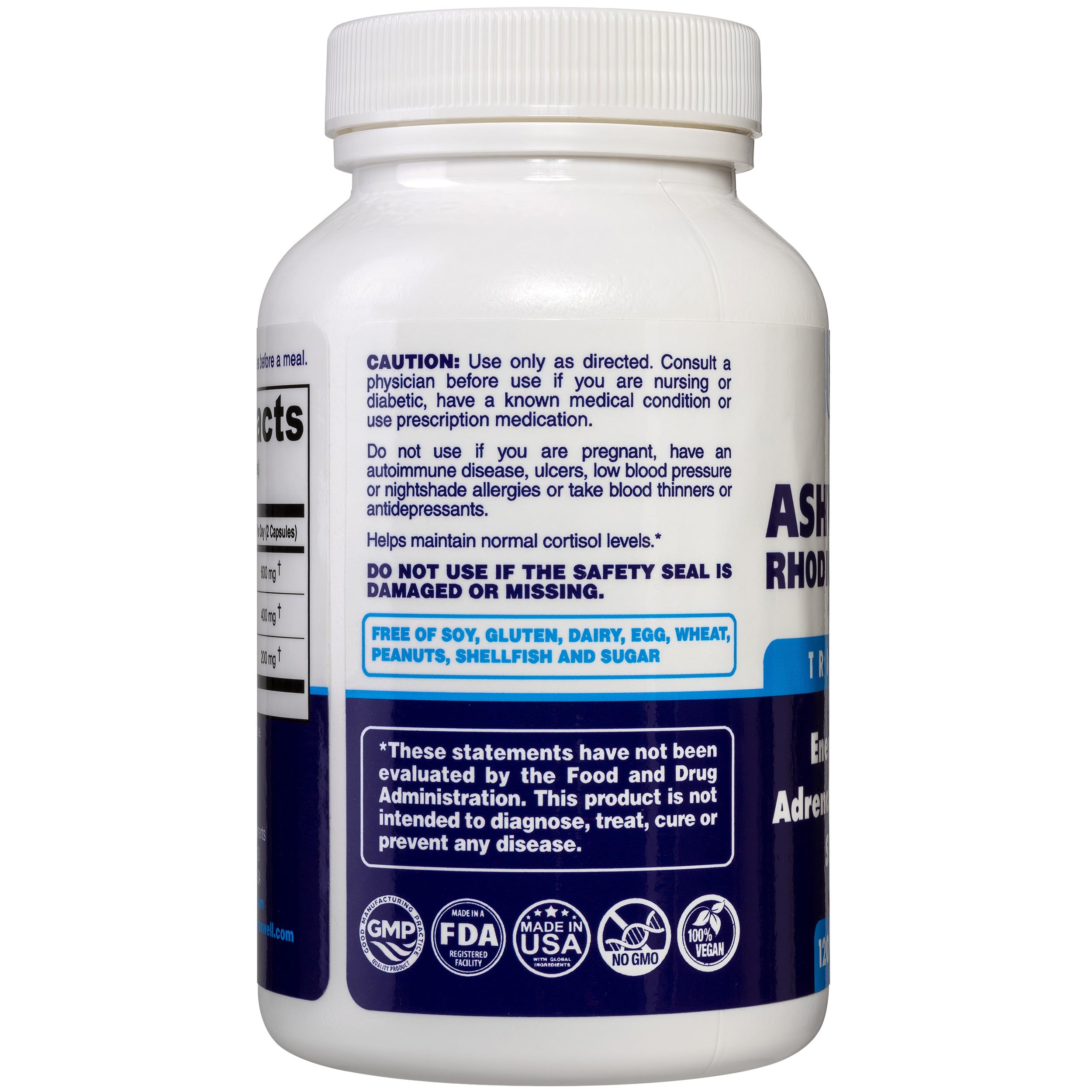 Dr. Maxwell Cortisol Manager Supplement, Supports Relaxation, Mood & Sleep in Times of Occasional Stress, Ashwagandha Rhodiola Adaptogens, Helps Maintain Normal Cortisol Levels, 120 Capsules Dr. MaxwellAu supplements